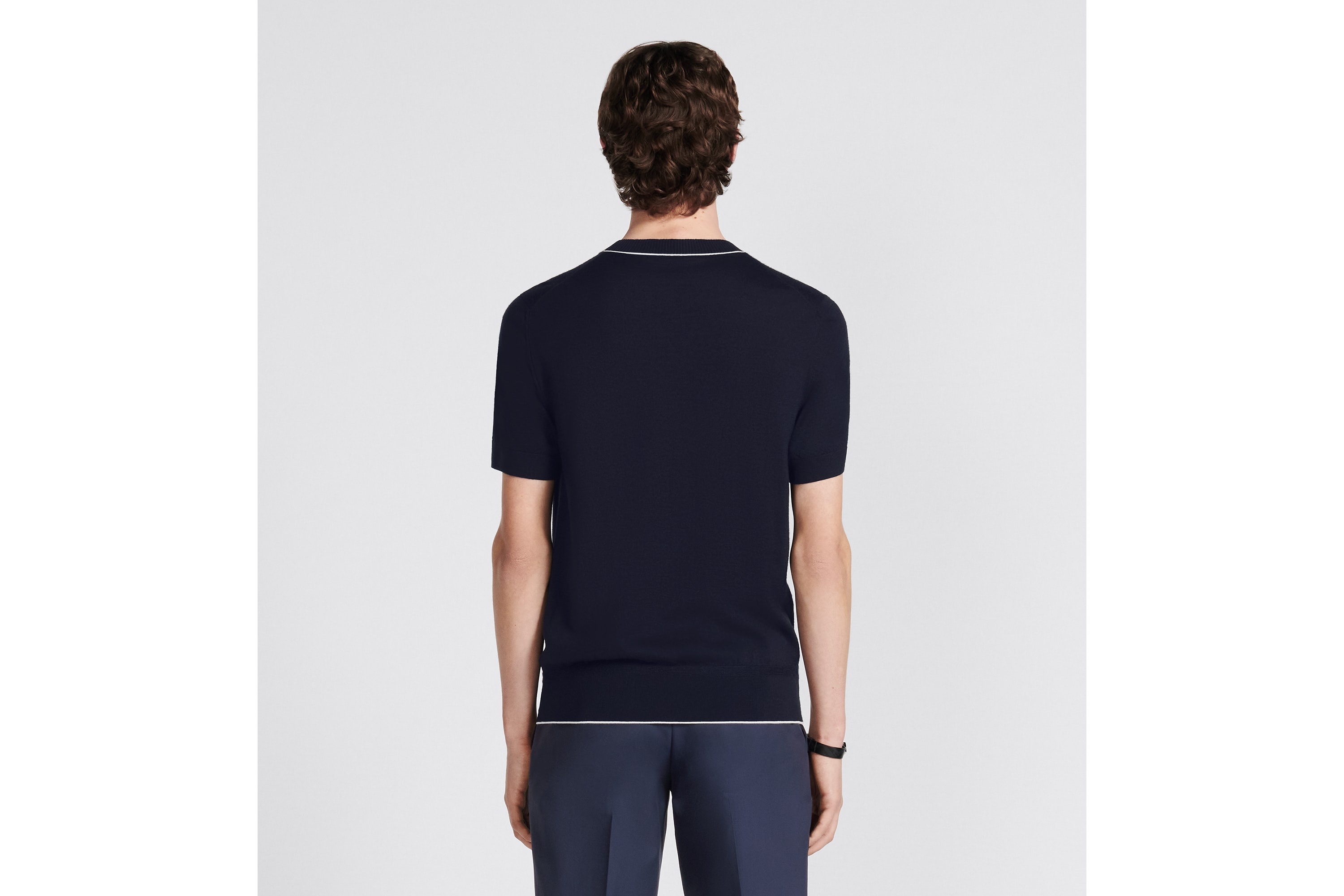 CD Diamond Regular-Fit Short-Sleeved Sweater - 6
