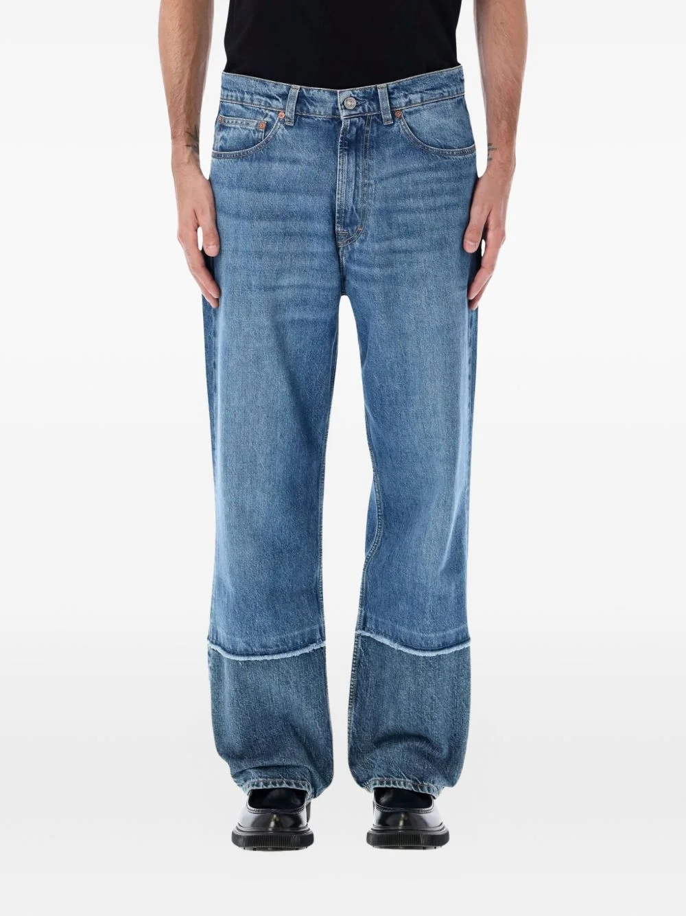 belt-loop pocket jeans - 1