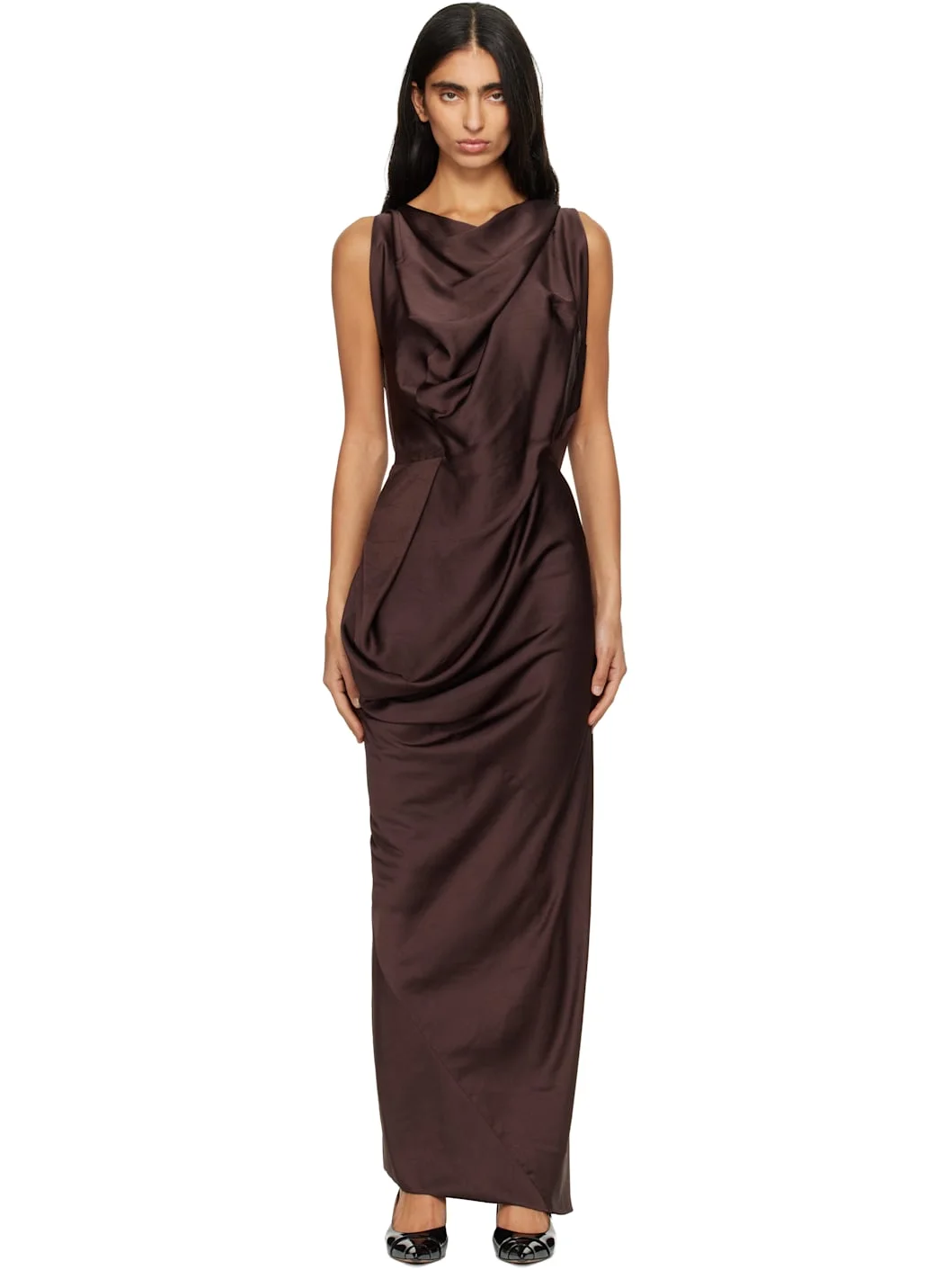 Brown Fond Maxi Dress - 1