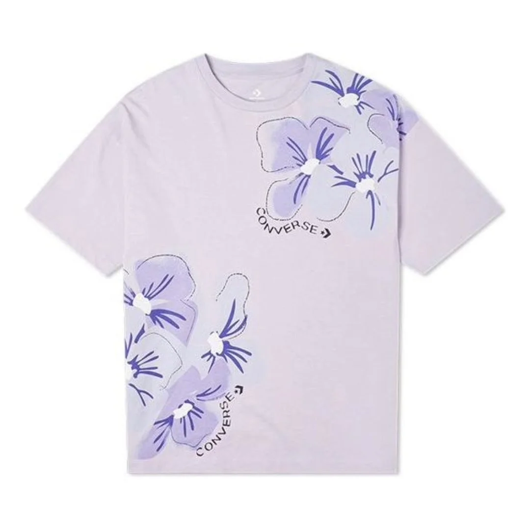 (WMNS) Converse Infinite Lilac IWD Oversized T-Shirt 'Purple' 10022422-A01 - 1