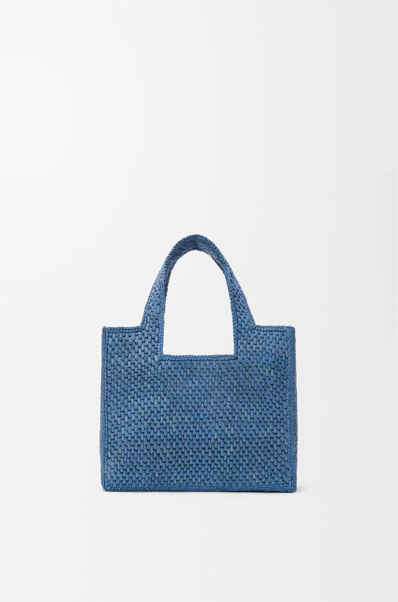 Mini LOEWE Font tote in raffia 4