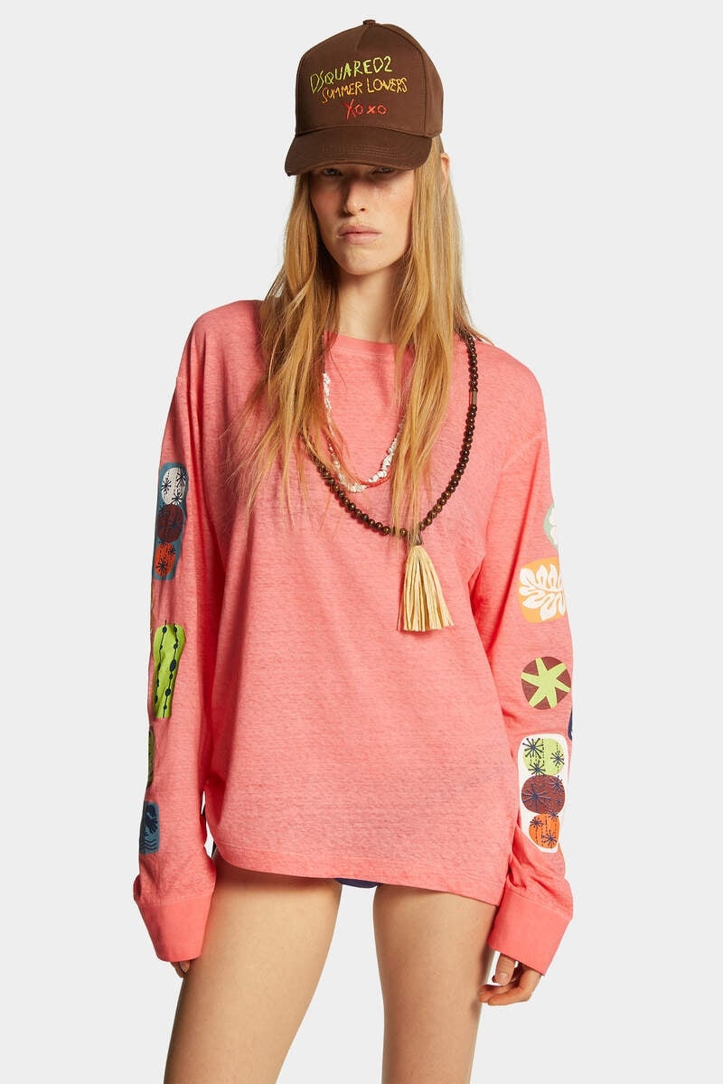 SUMMER LOVERS BREEZY FIT PRINTED T-SHIRT - 3