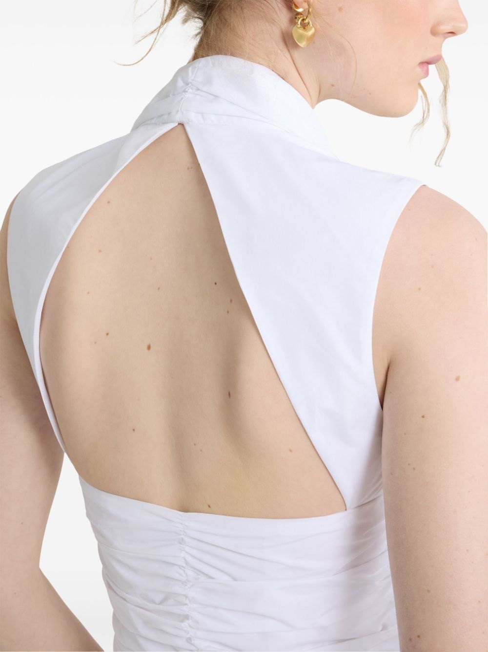 open-back bubble mini dress - 4