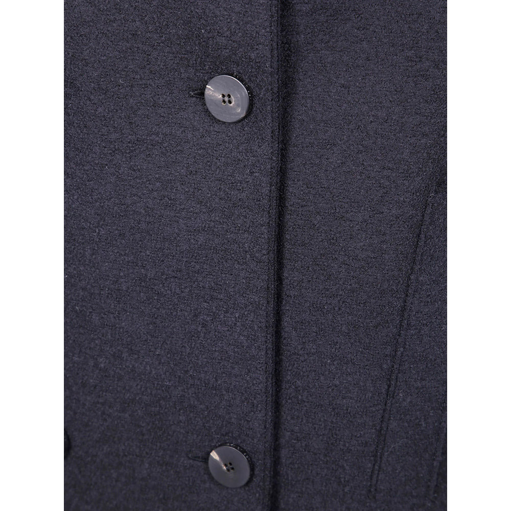 Harris Wharf London Black Coats - Double Breasted & Peacoats Women - 2