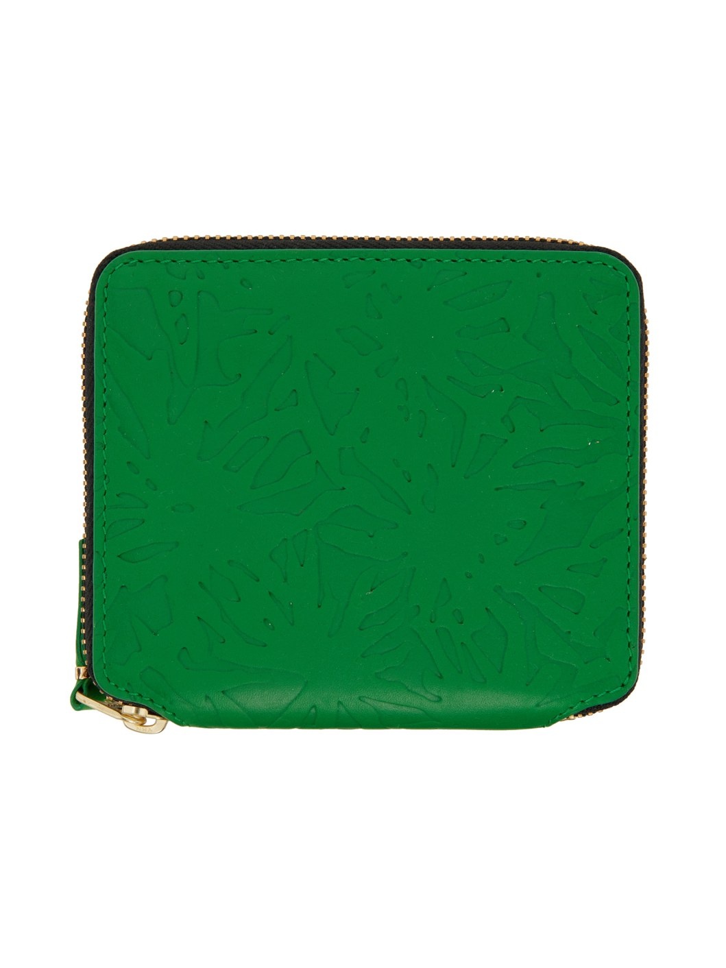 Green Embossed Forest Zip Wallet - 1