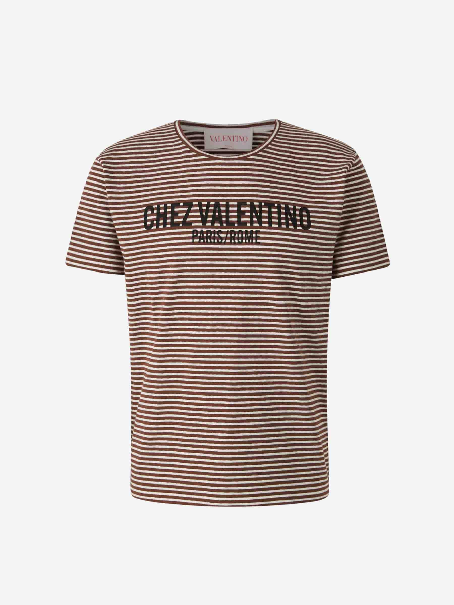 Valentino CHEZ STRIPED T-SHIRT | santaeulalia | REVERSIBLE