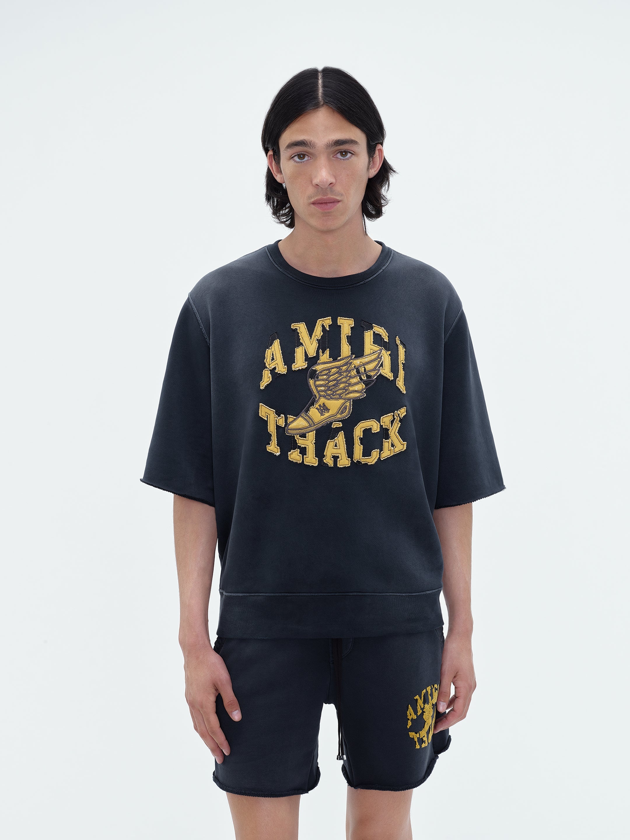 AMIRI TRACK CUT OFF CREWNECK - 3