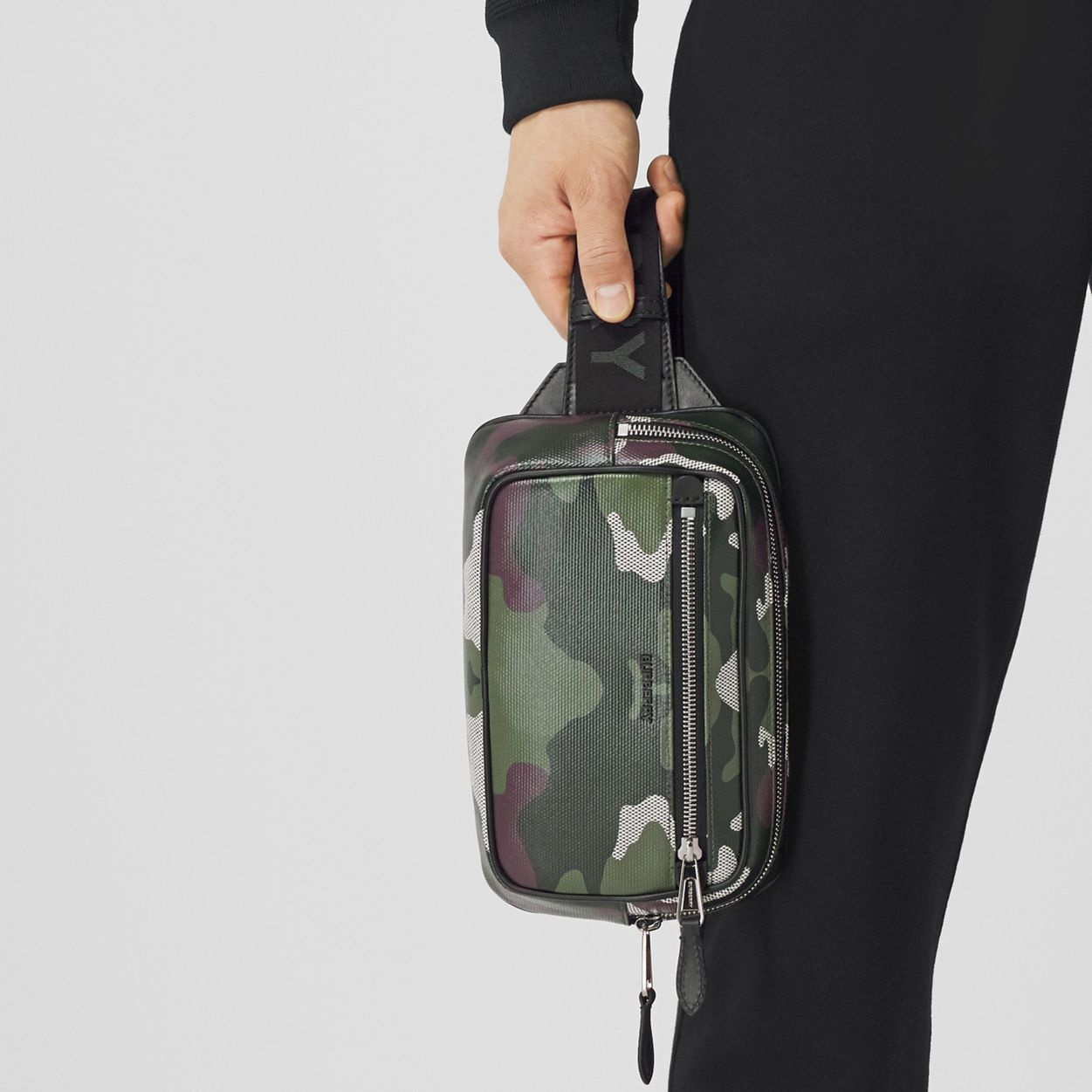 Camouflage Print Cotton Canvas Bum Bag - 9