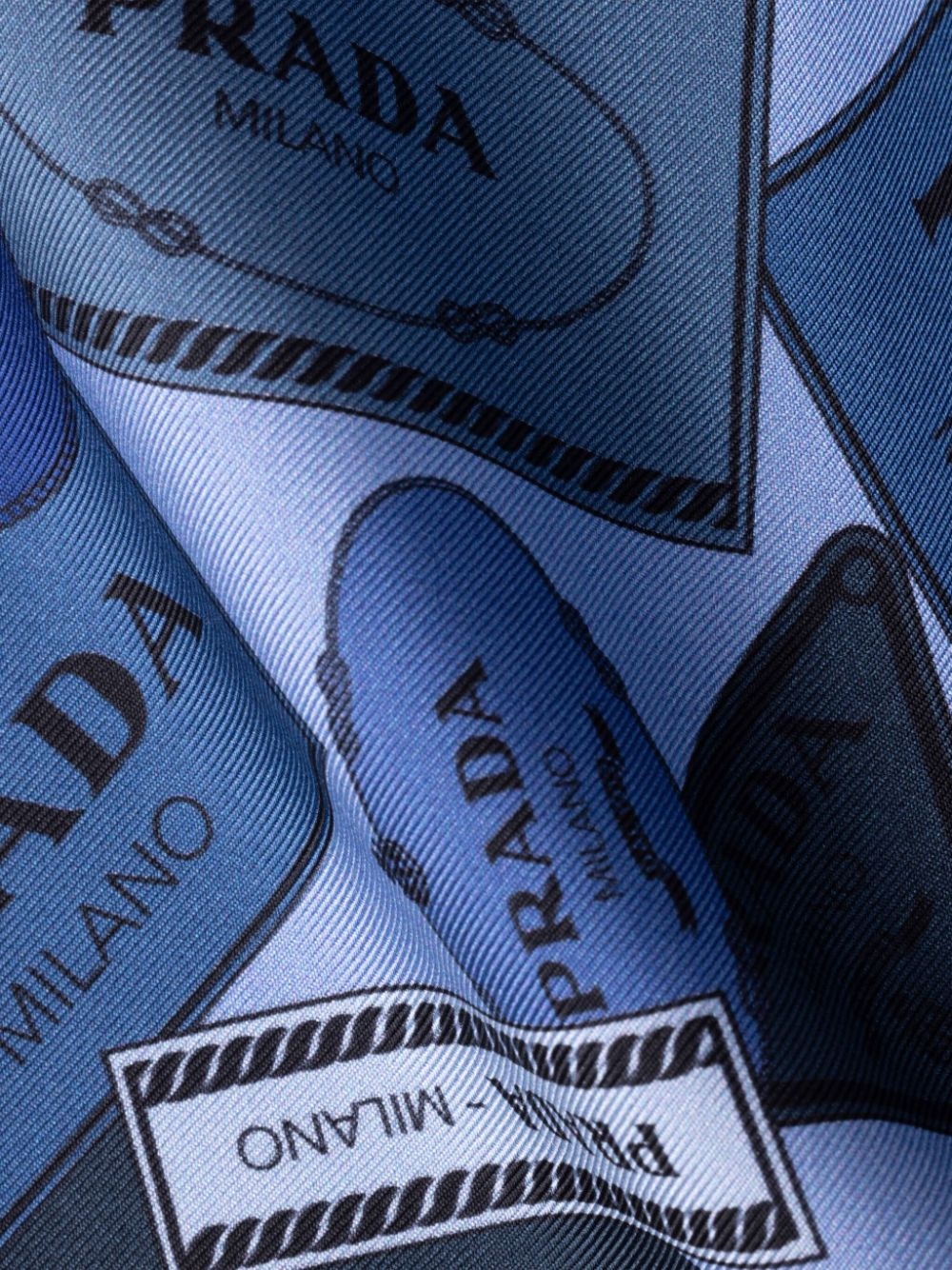 printed twill scarf - 3