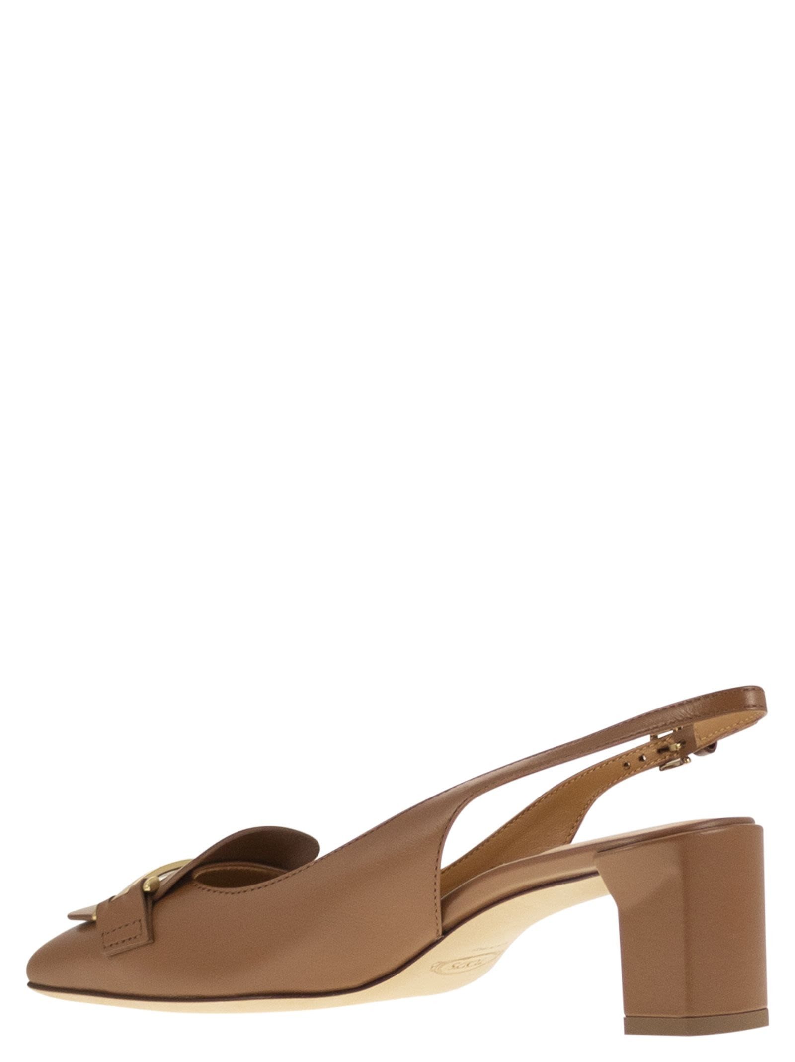 Tod's Women Slingback Leather Décolleté - 3