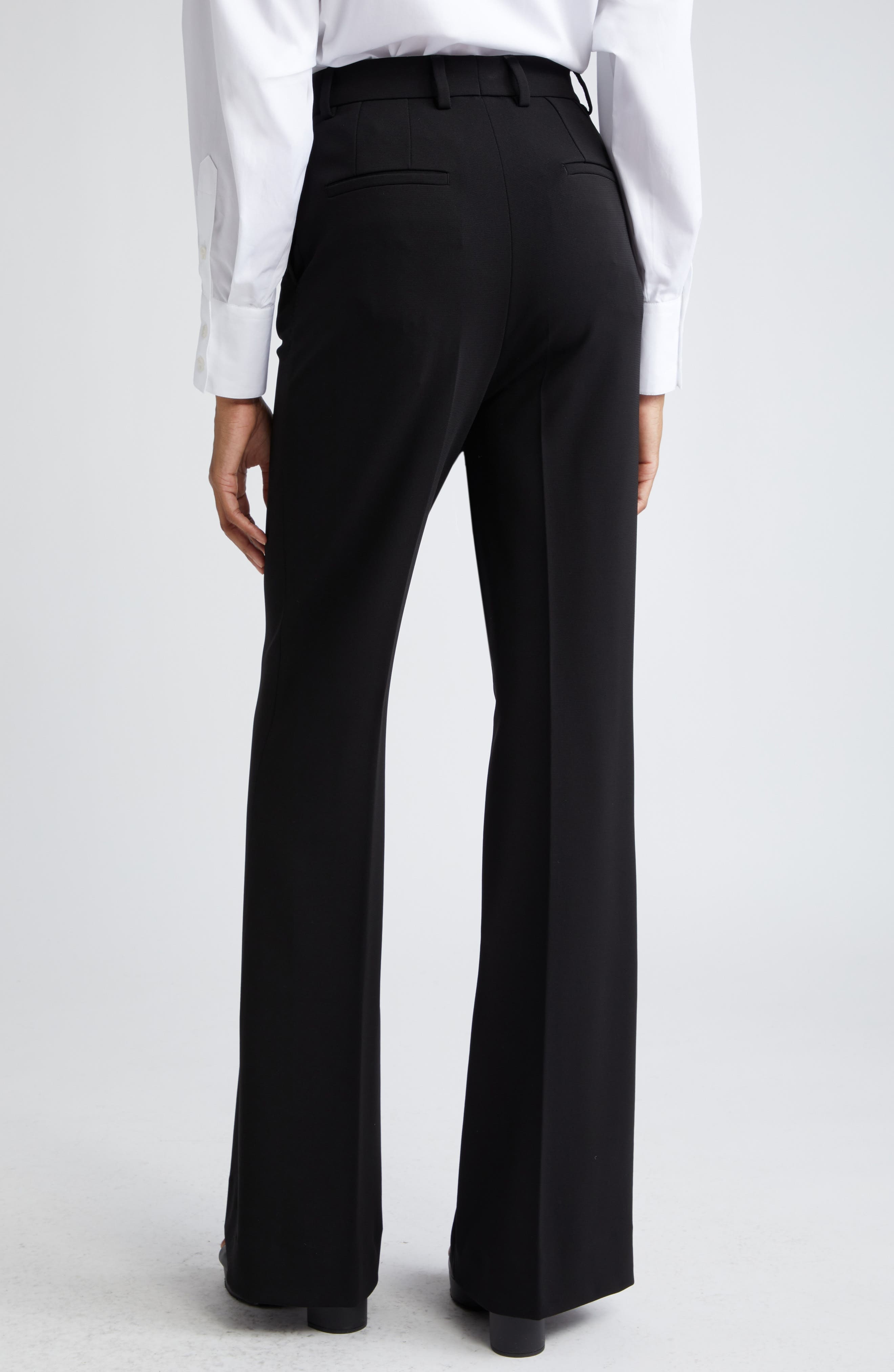 Knit Flare Leg Trousers - 3