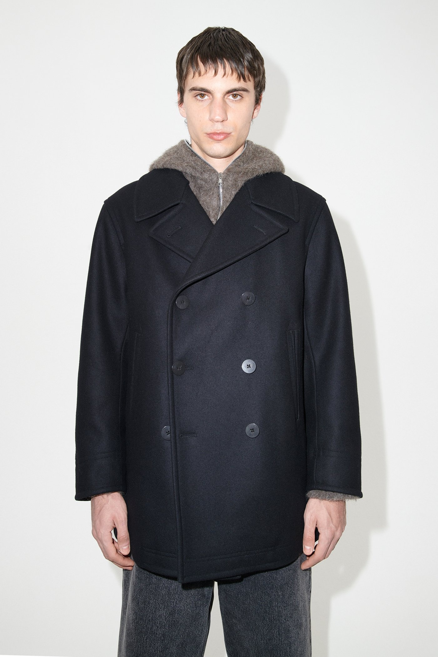 Peacoat Black Opulent Melton - 2