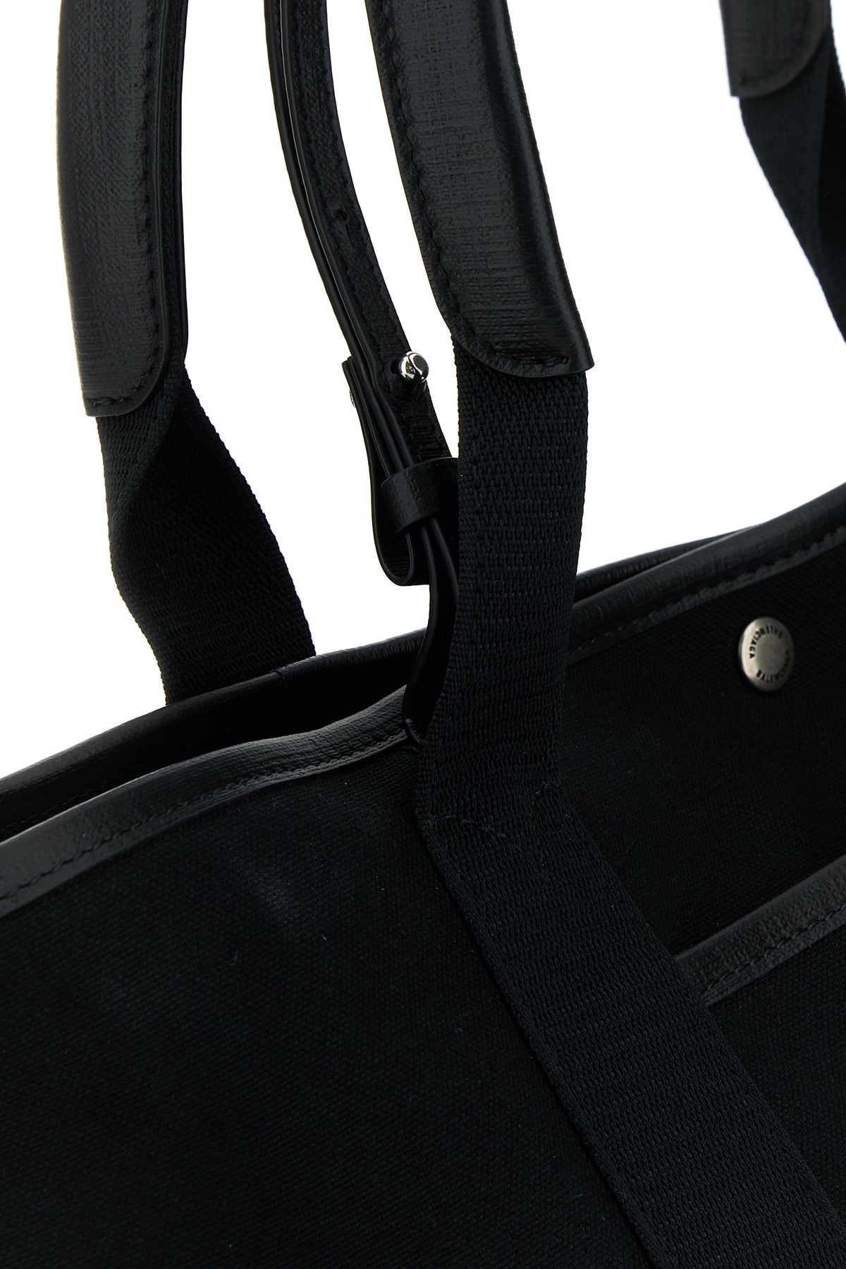 Black canvas medium Biarritz shopping bag - 4