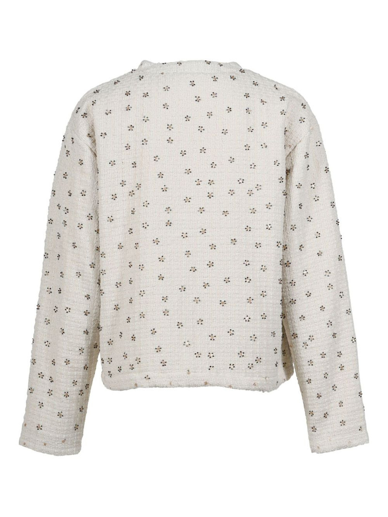 HONOR THE GIFT floral-embellished cardigan outlook