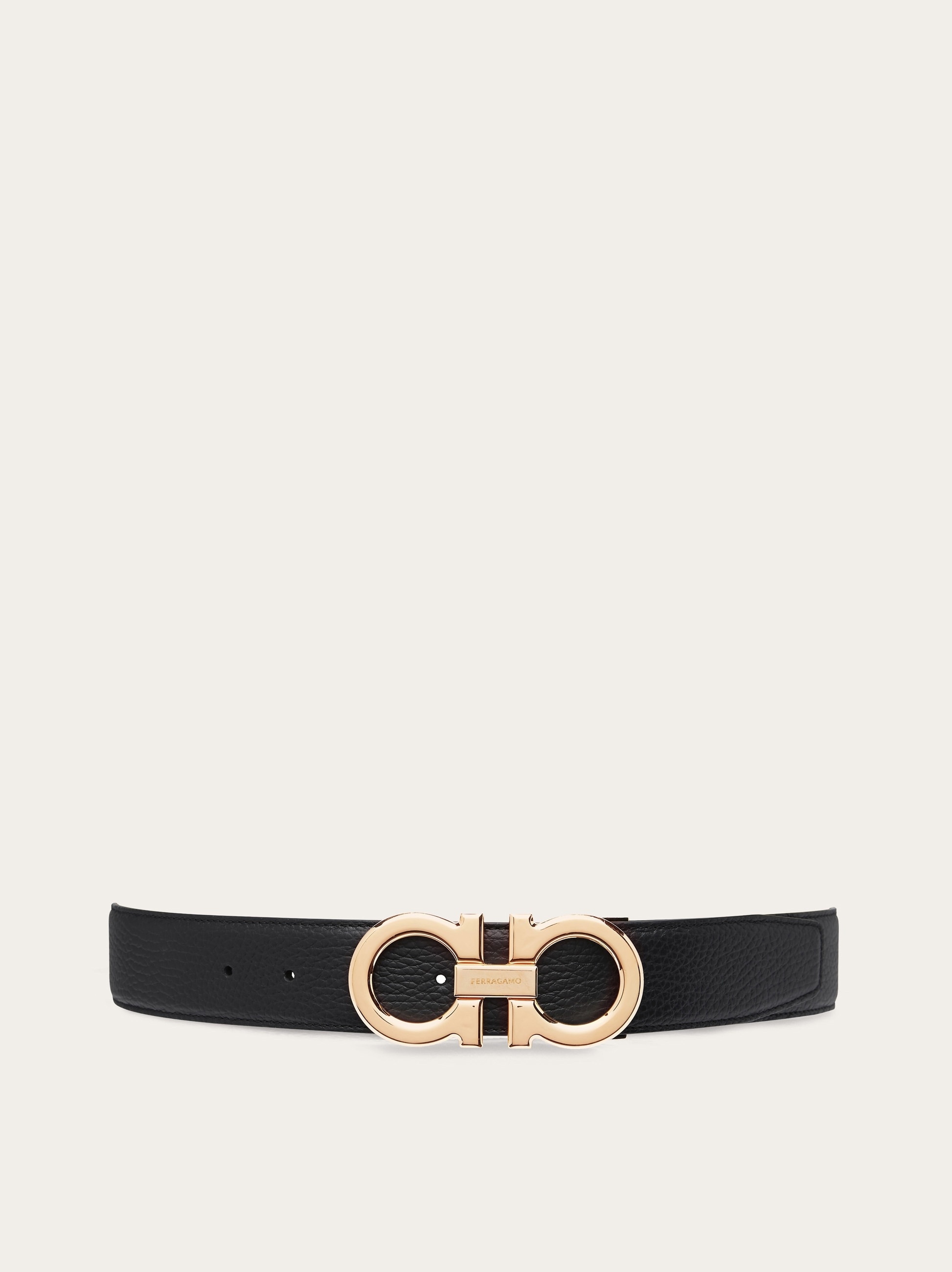 Reversible and adjustable Gancini belt - 1