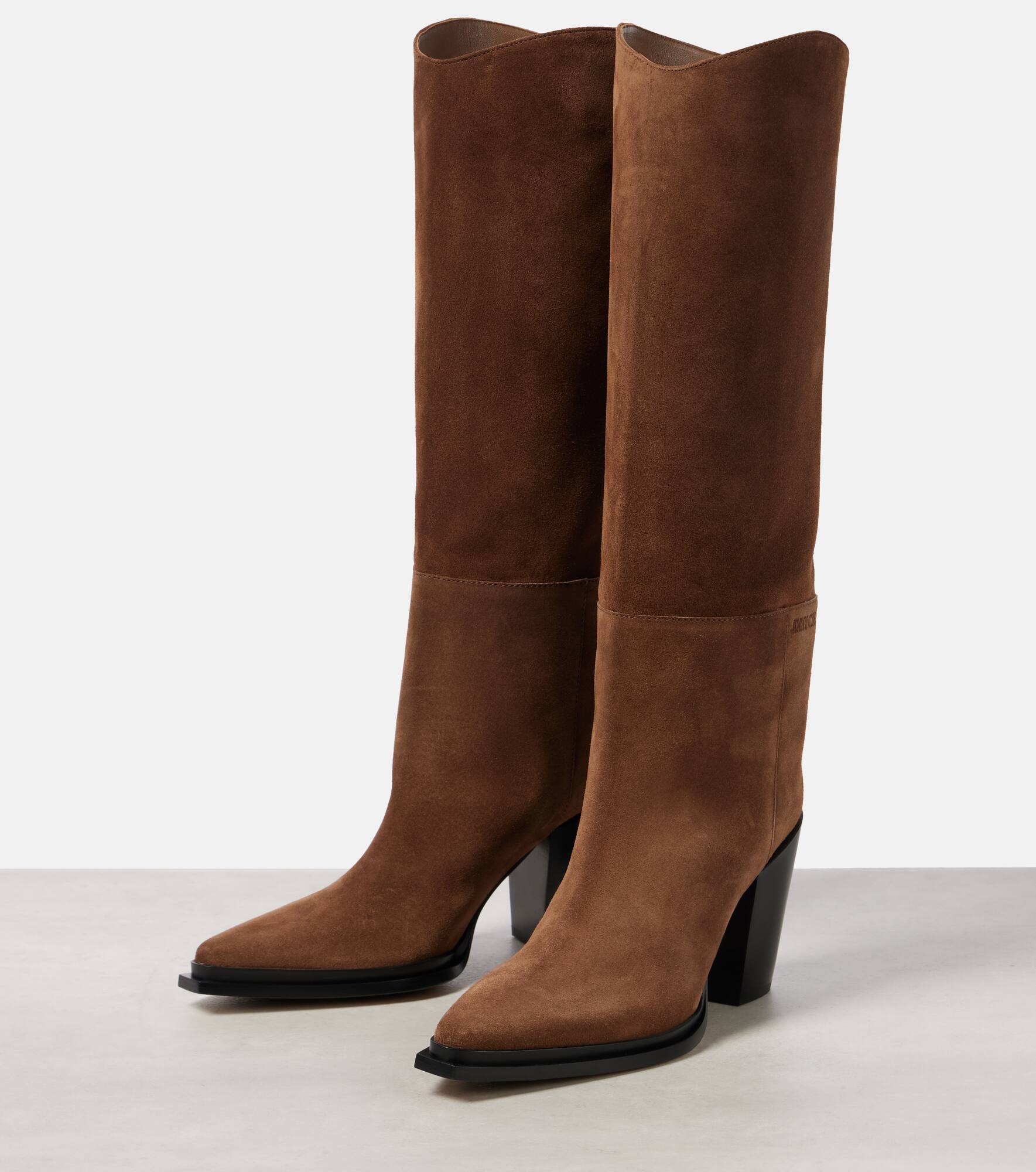 Cece 80 suede knee-high boots - 4