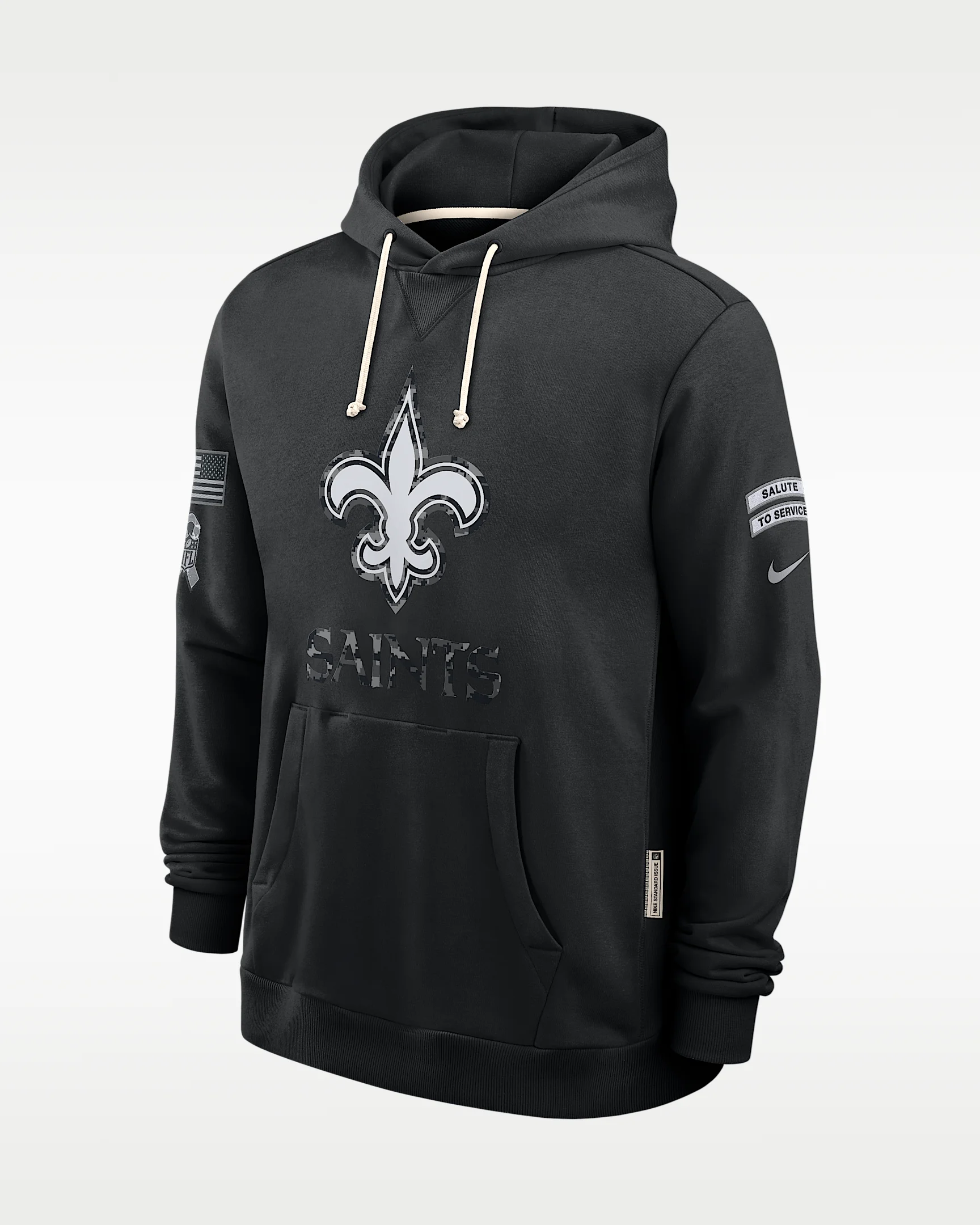 New Orleans Saints Salute to Service Sideline Men's Nike Dri-FIT NFL Pullover Hoodie - 1