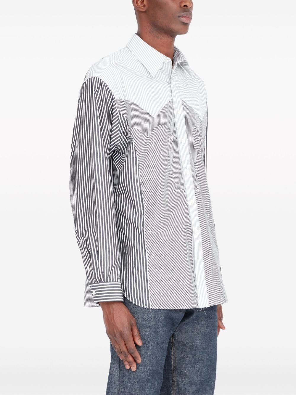 Yoke striped shirt - 3