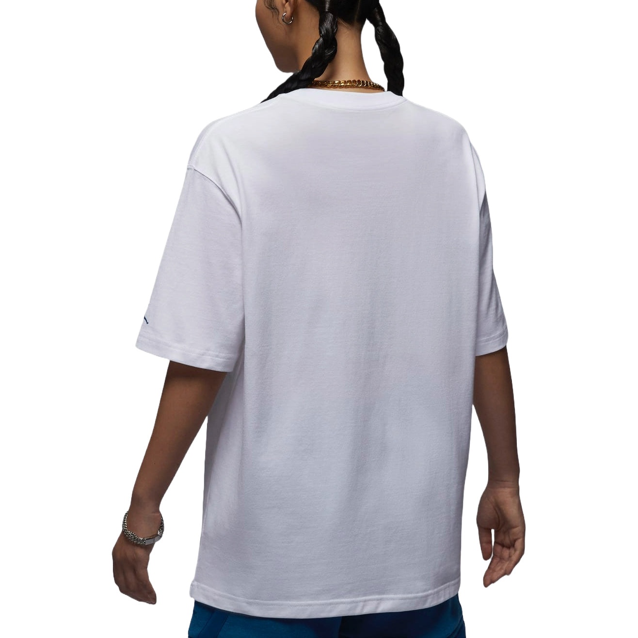(WMNS) Air Jordan Graphic Oversized T-shirt Asia Sizing 'White' FN5709-100 - 2