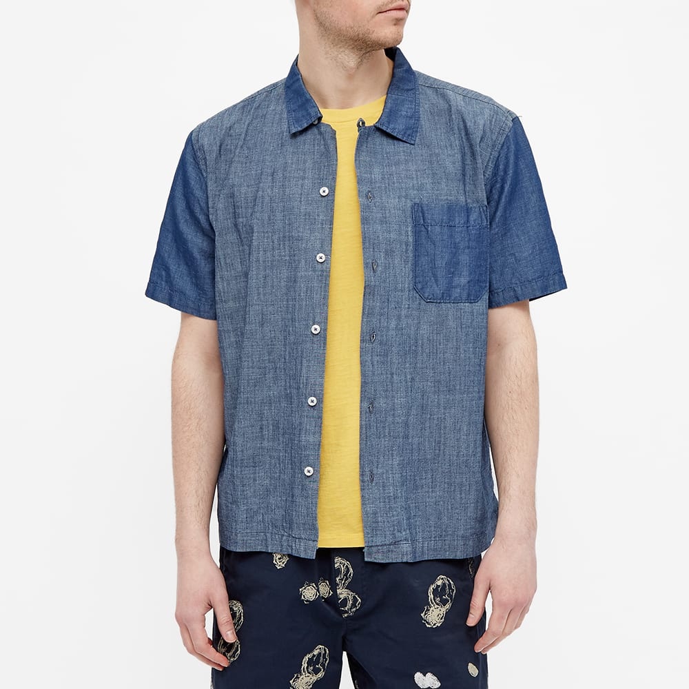 Universal Works Chambray Mix Road Shirt - 4