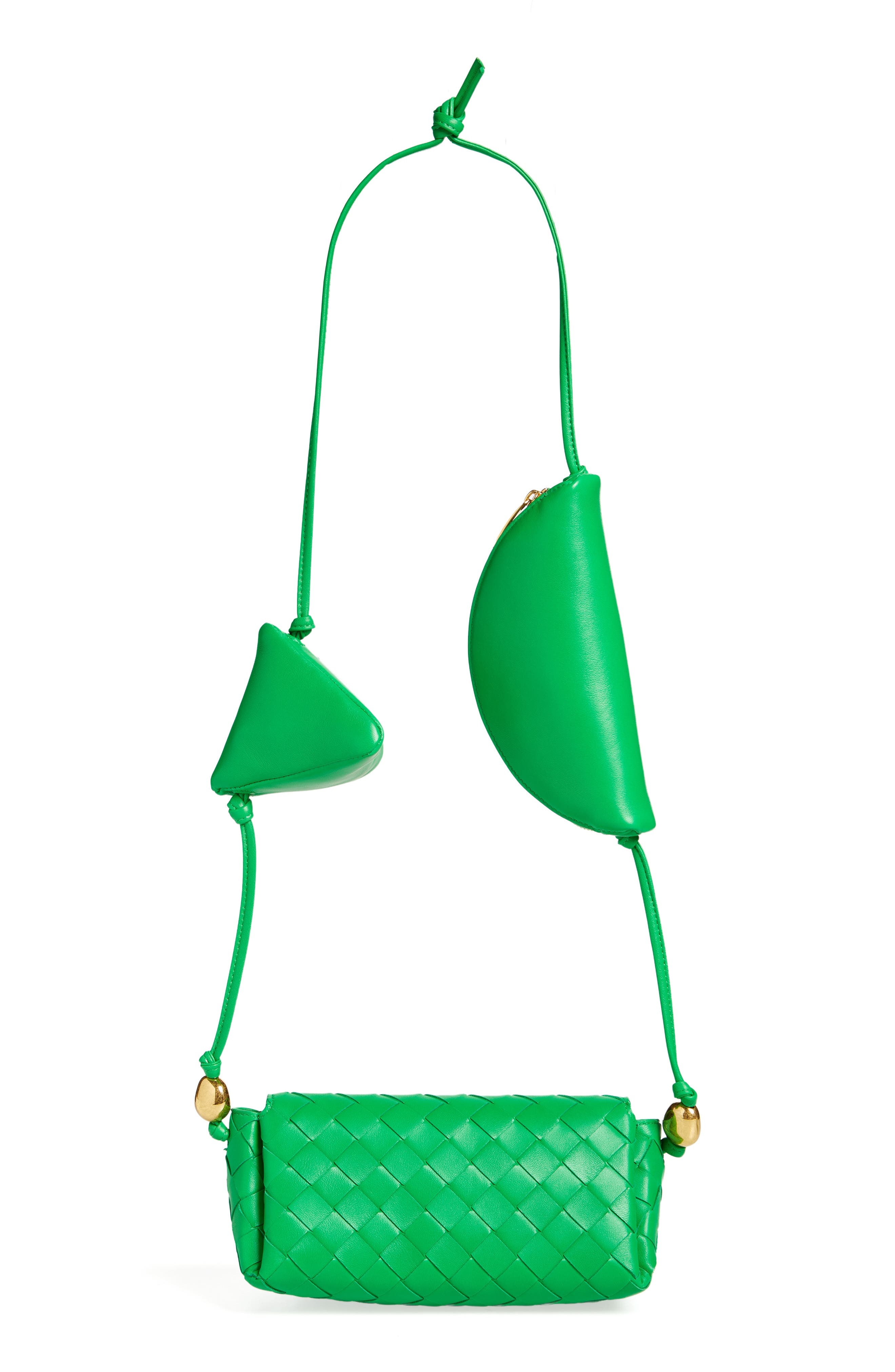 Multipouch Intrecciato Leather Crossbody Bag - 3