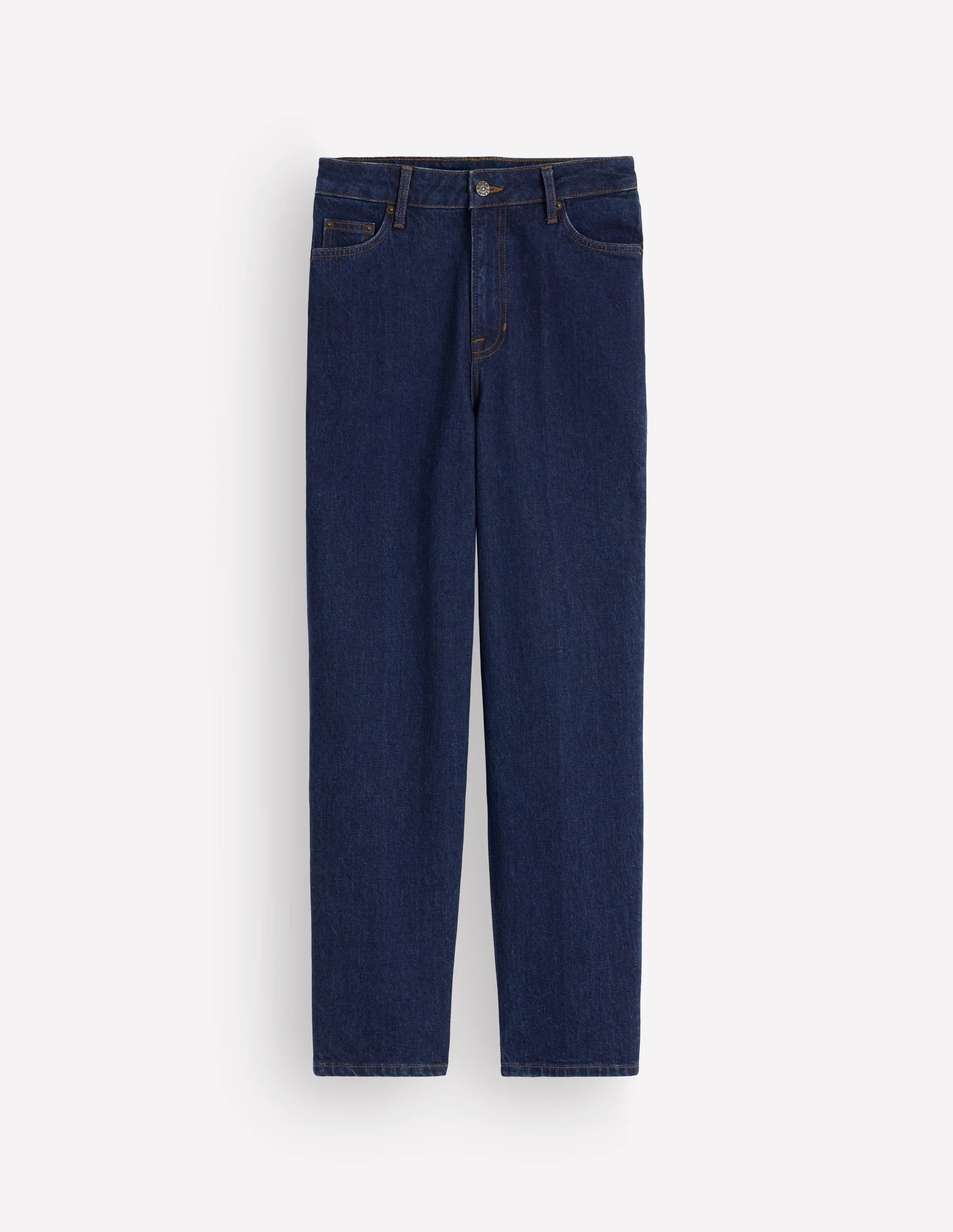 Tapered Leg Jeans-Indigo - 1
