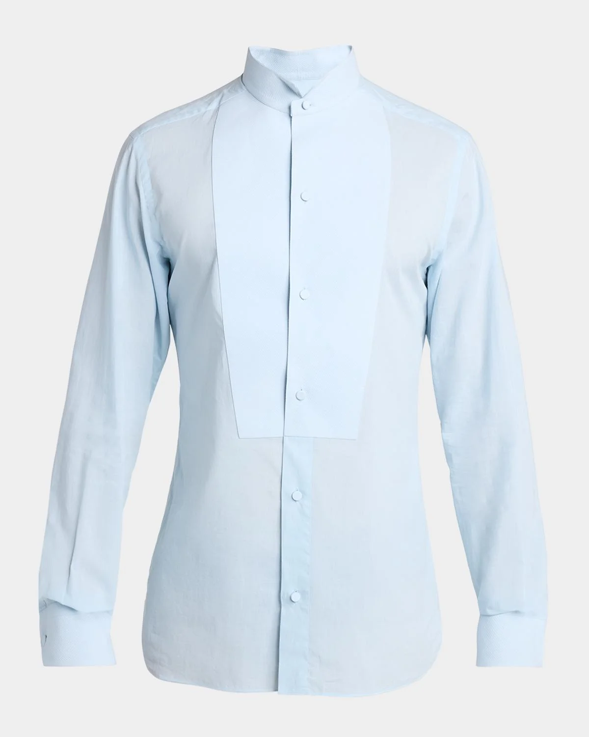 Men's Cotton Pique Tuxedo Shirt - 1