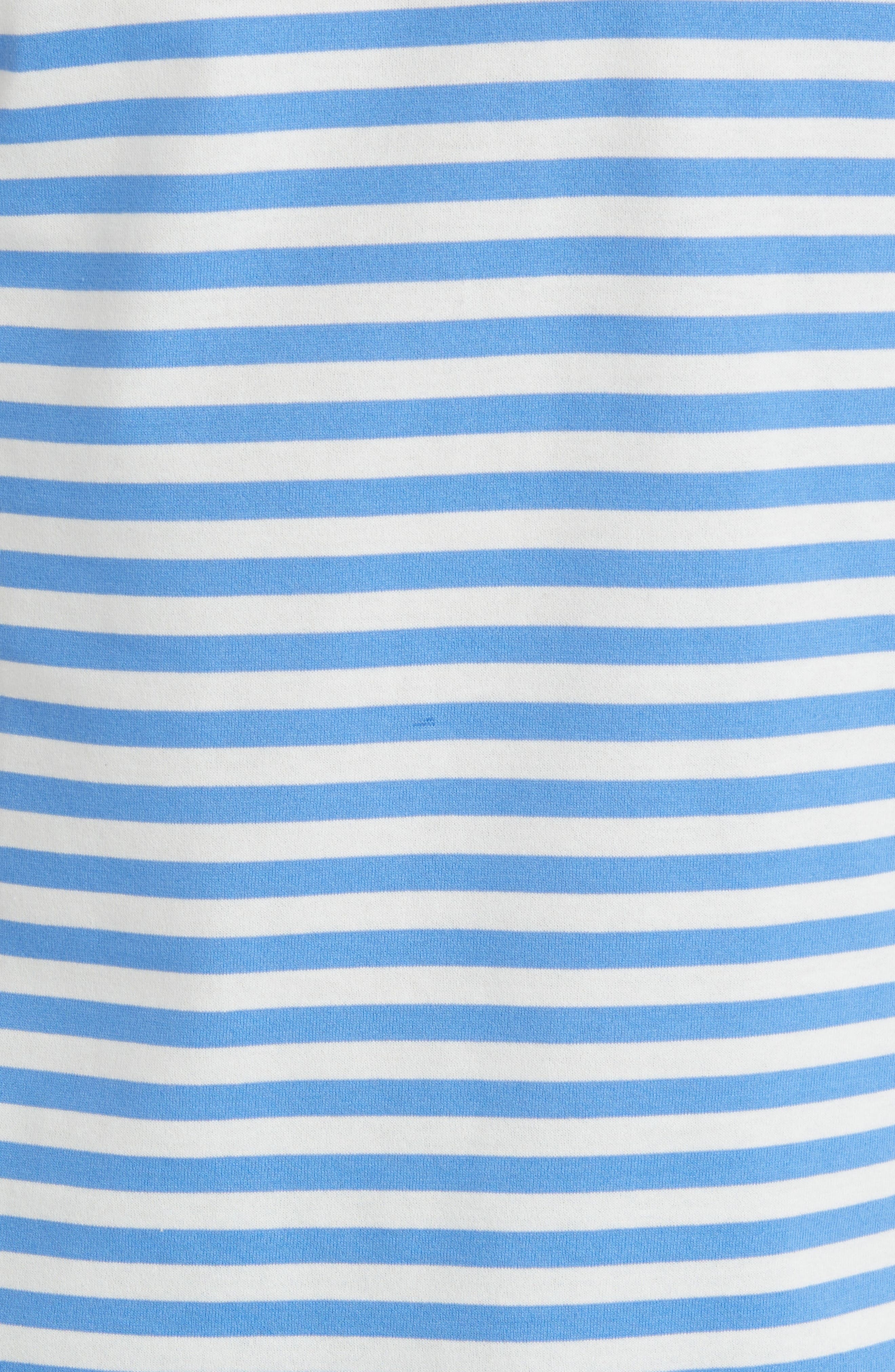 Comme des Garçons PLAY Small Heart Stripe Colorblock Long Sleeve T-Shirt in Blue/Yellow at Nordstrom - 6