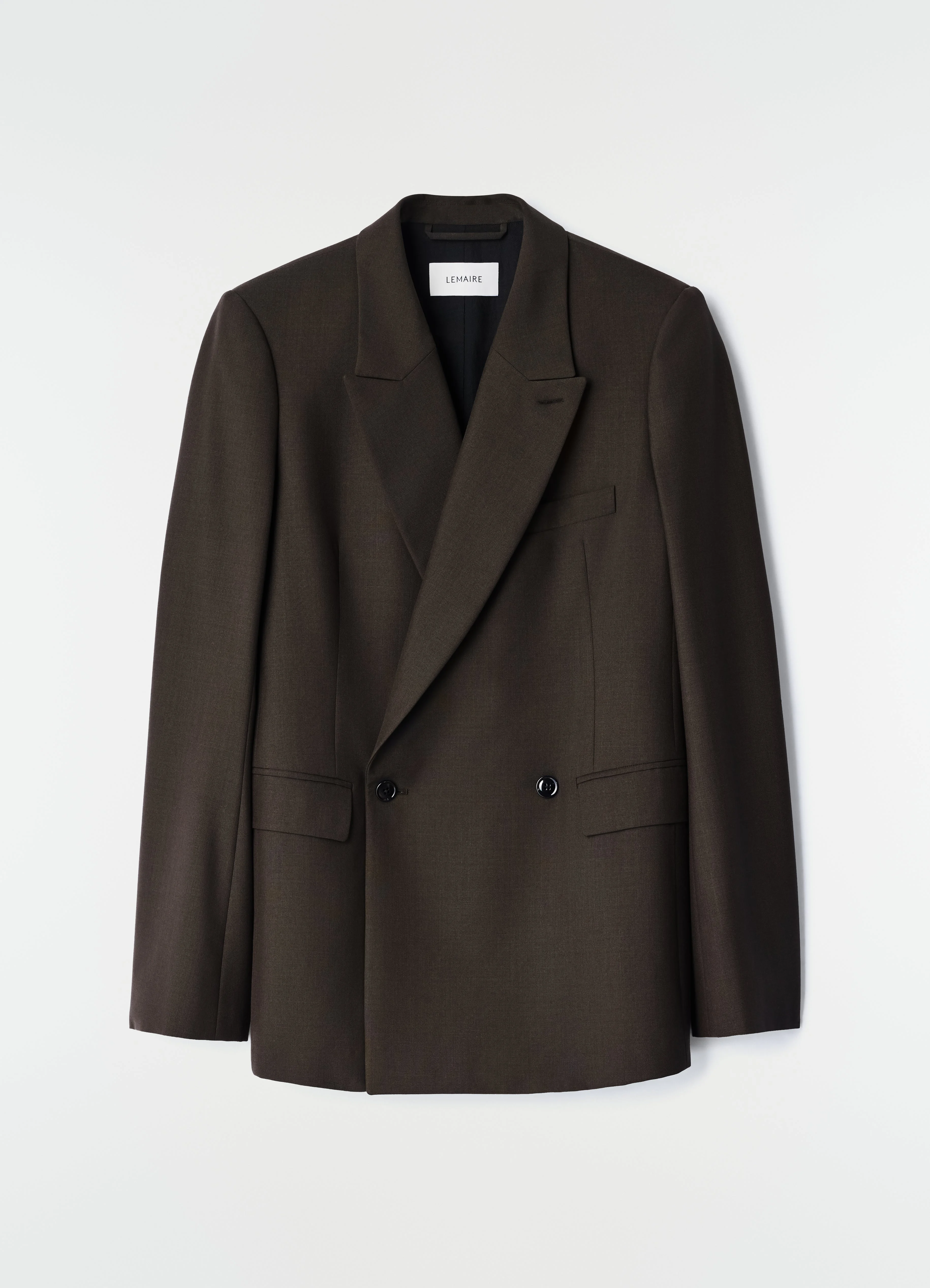 DOUBLE-BREASTED TAILORED JACKET IN TROPICAL WOOL BLEND - 1
