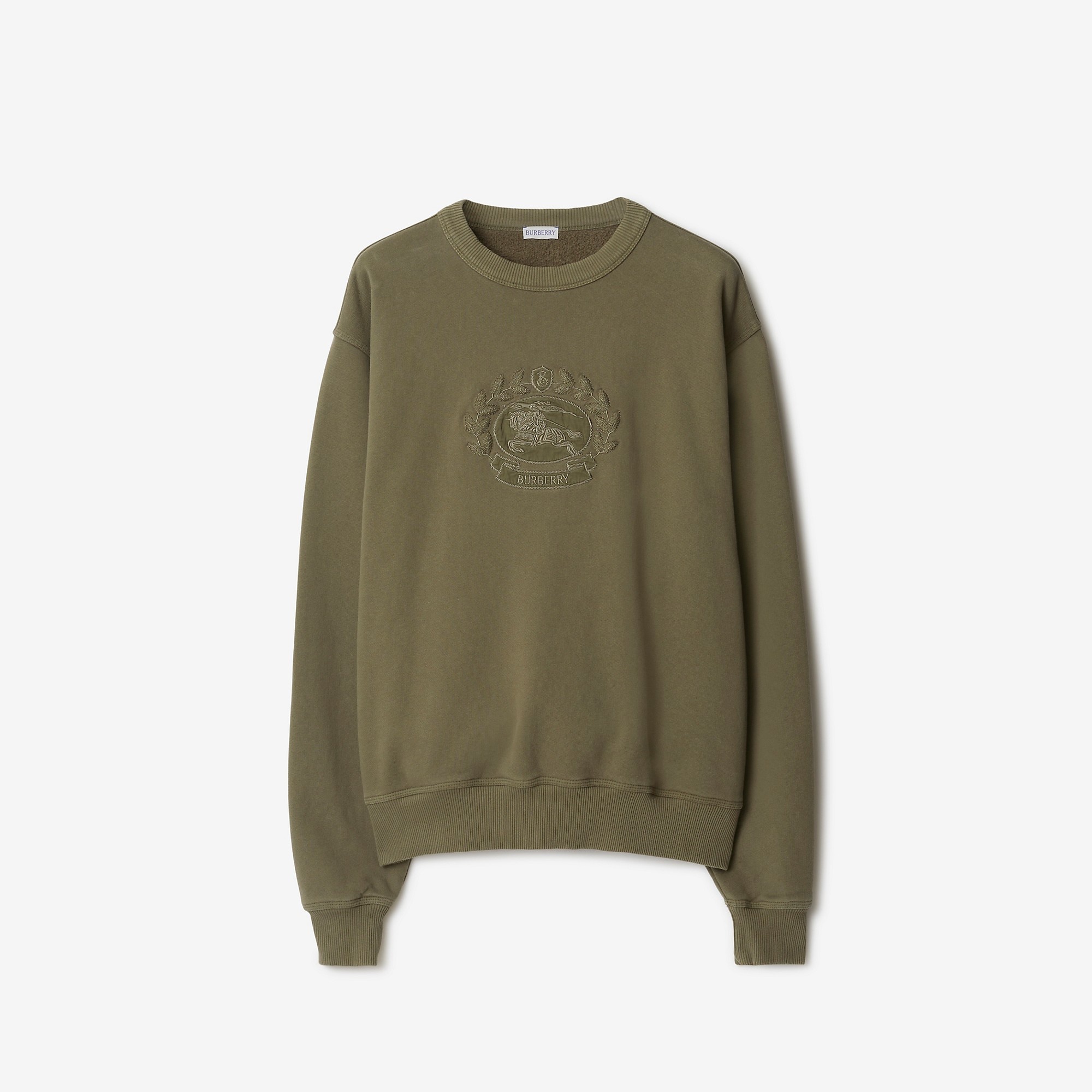 Oak Leaf Crest Cotton Sweatshirt - 1