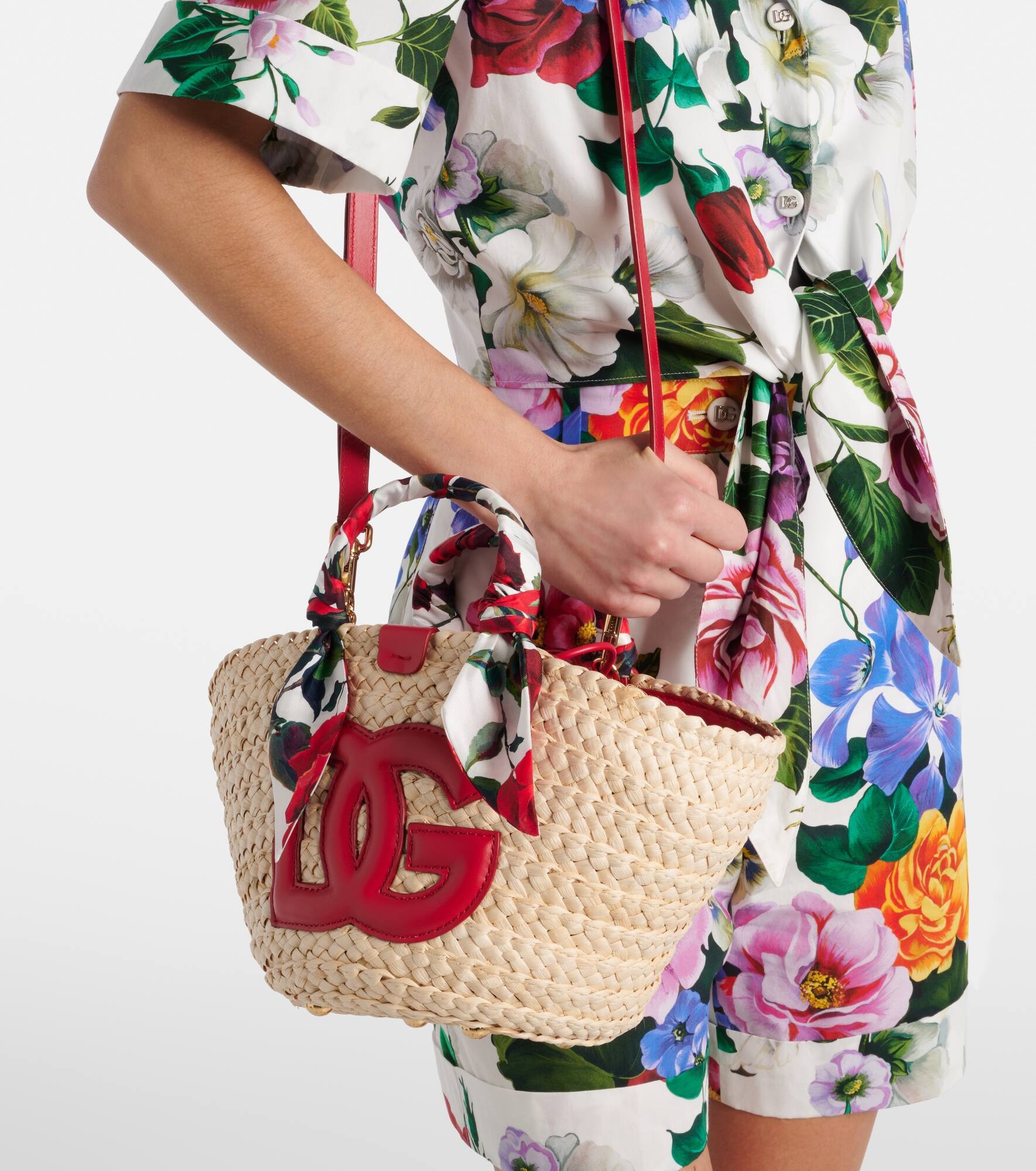 Kendra Small straw basket bag - 2