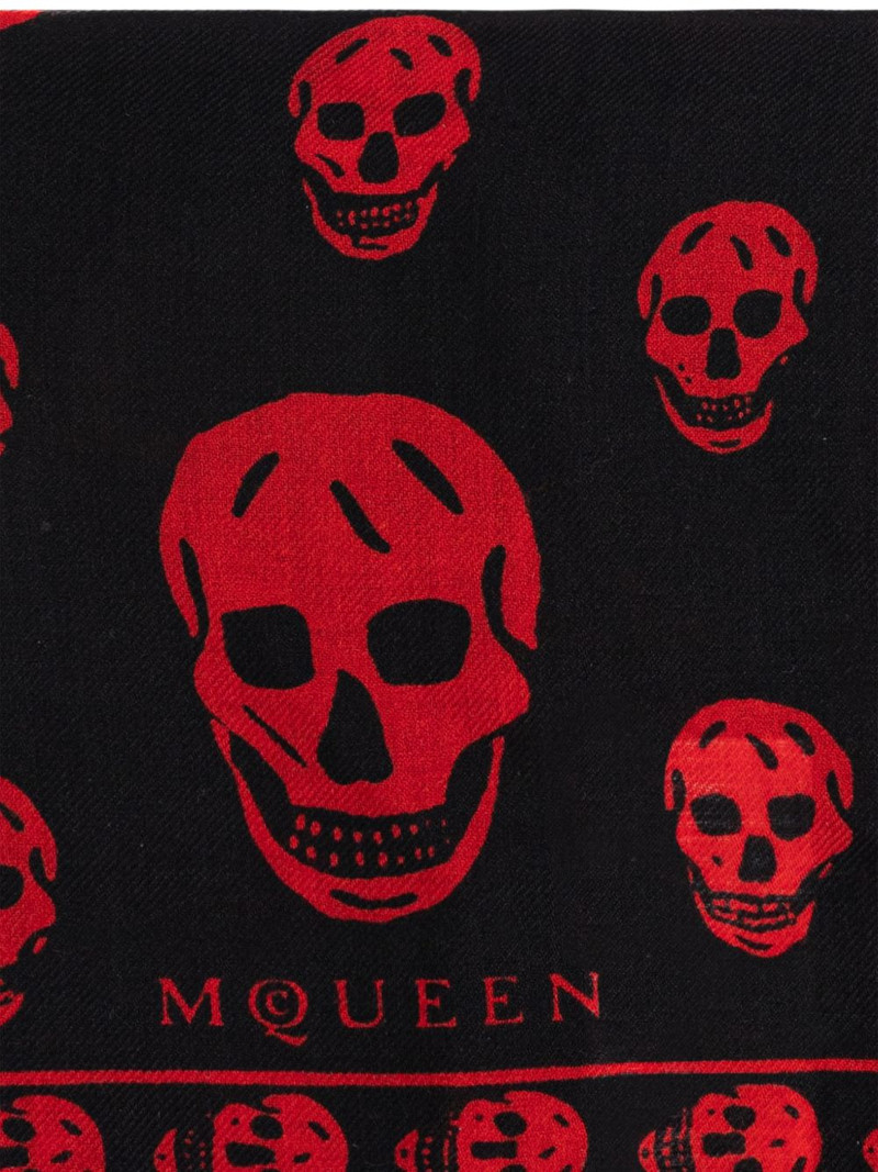 Alexander McQueen Classic Skull-print scarf outlook