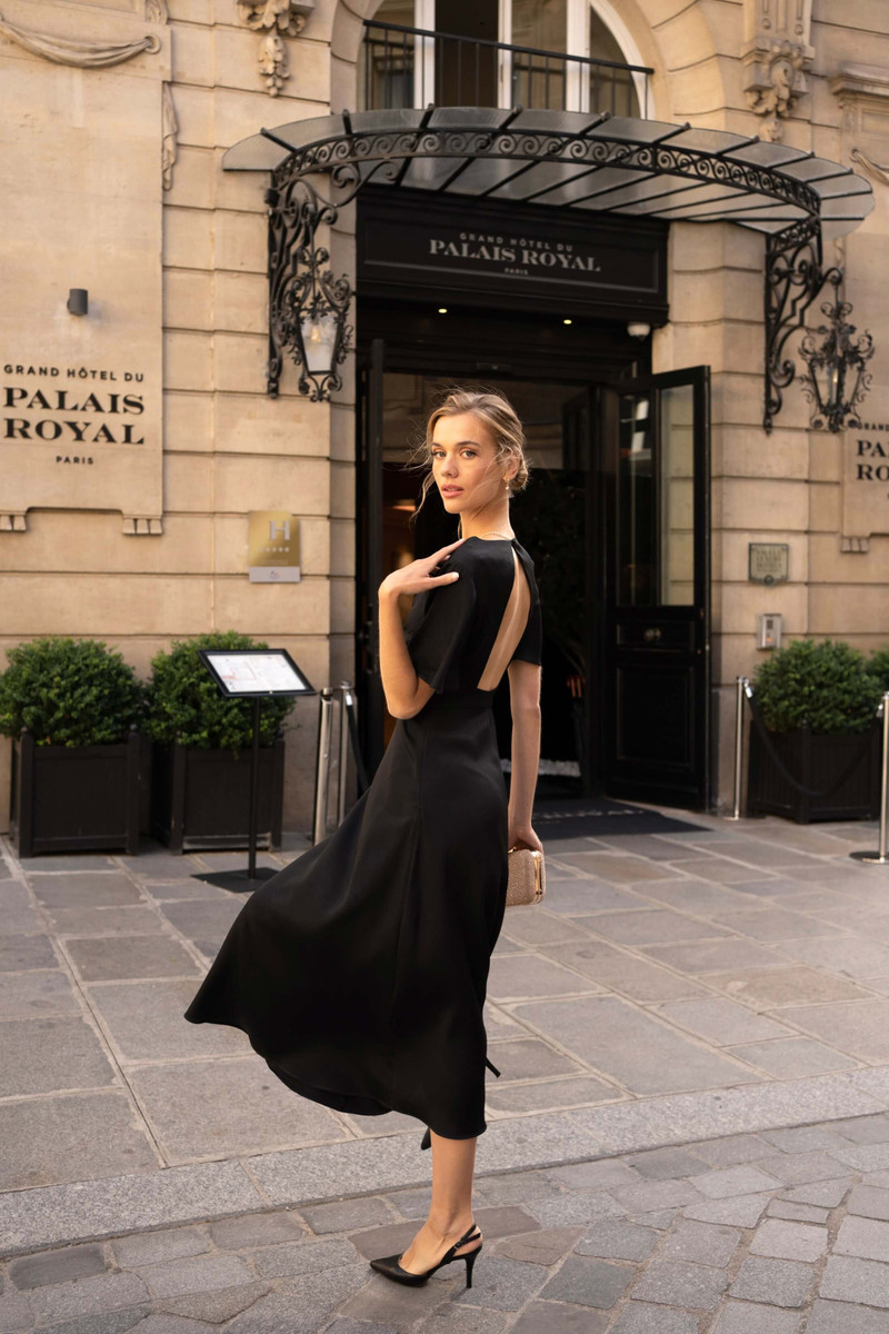 Coralie Evening Dress Open back 6