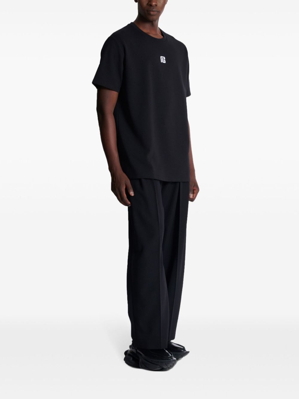 logo-embroidered t-shirt - 3