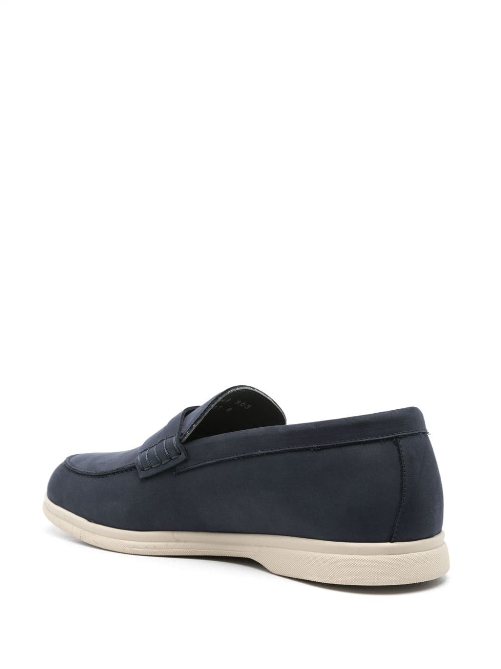 penny-slot leather loafers - 3