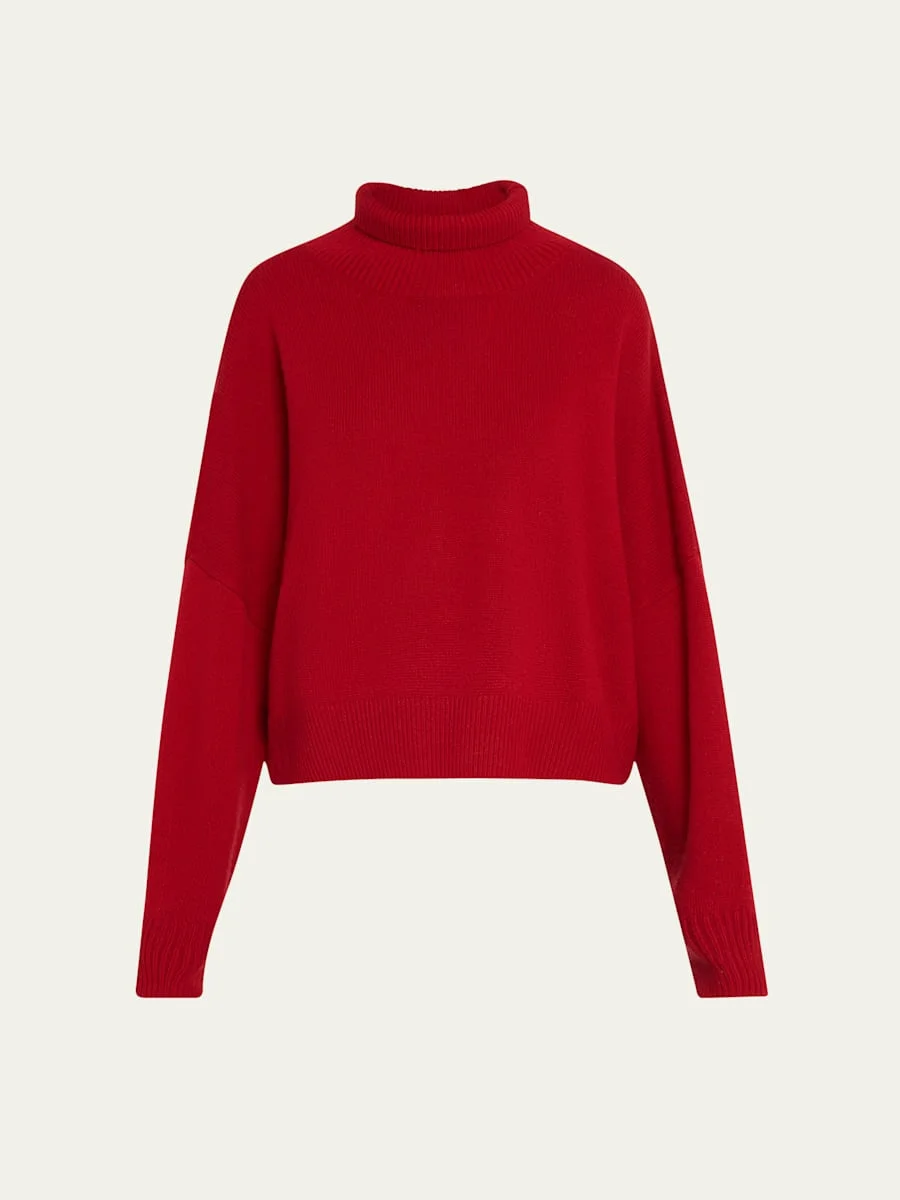 Luke Turtleneck Wool-Cashmere Sweater - 1