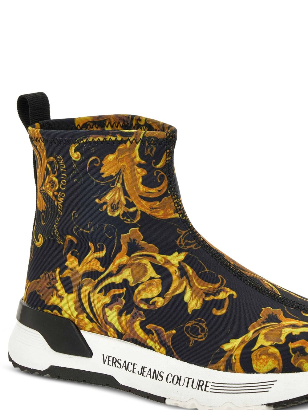 baroque-print slip-on sneakers - 4
