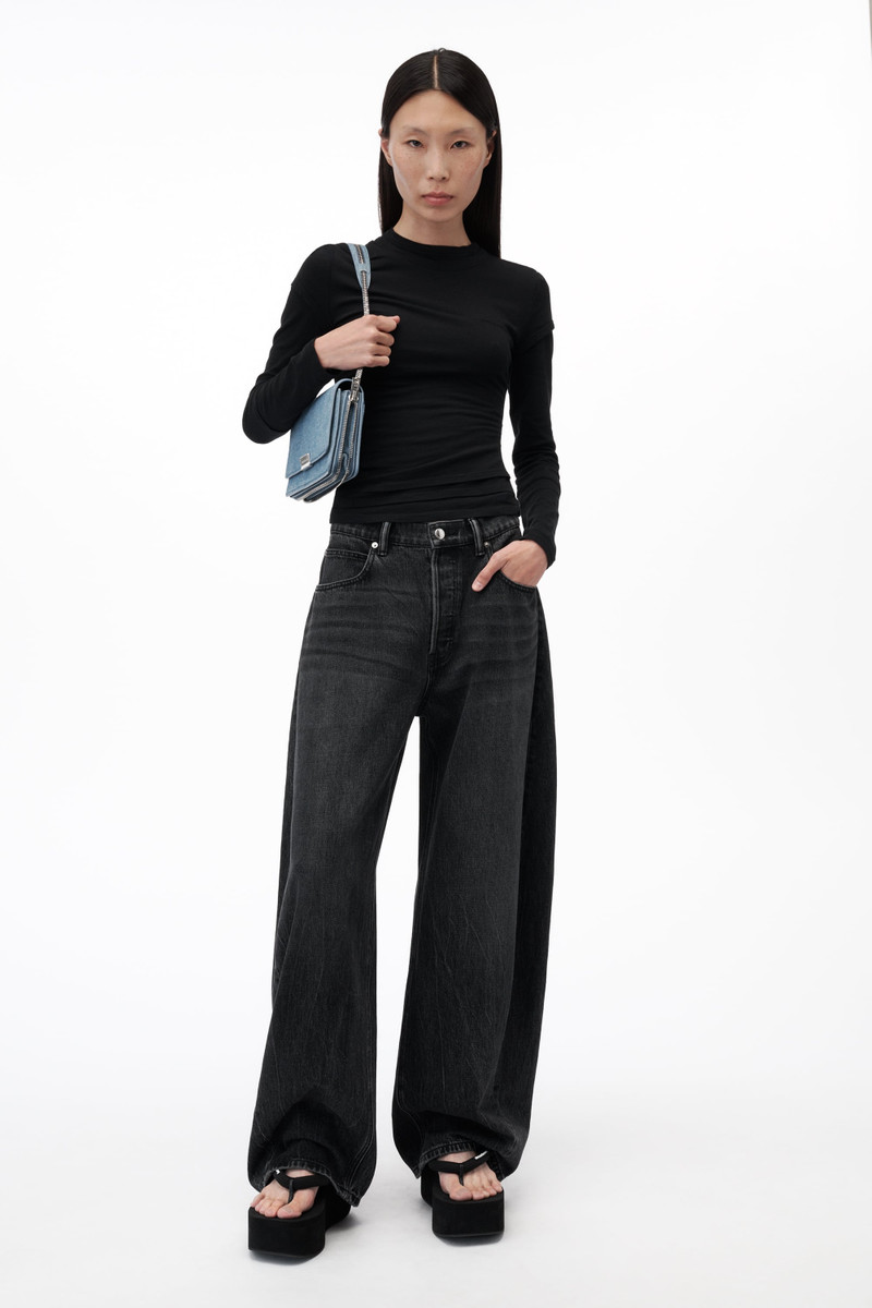 Alexander Wang CRYSTAL CURSIVE LOGO BLOW UP JEAN outlook