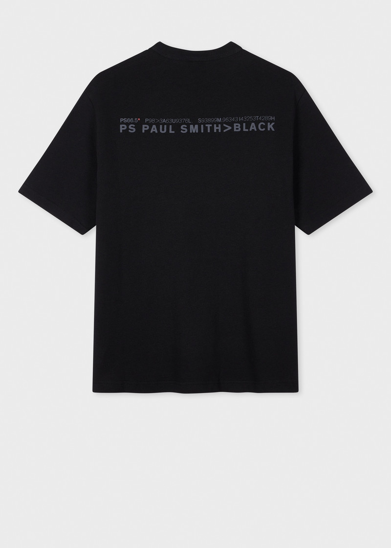 Paul Smith Black Zebra Logo Print T-Shirt outlook