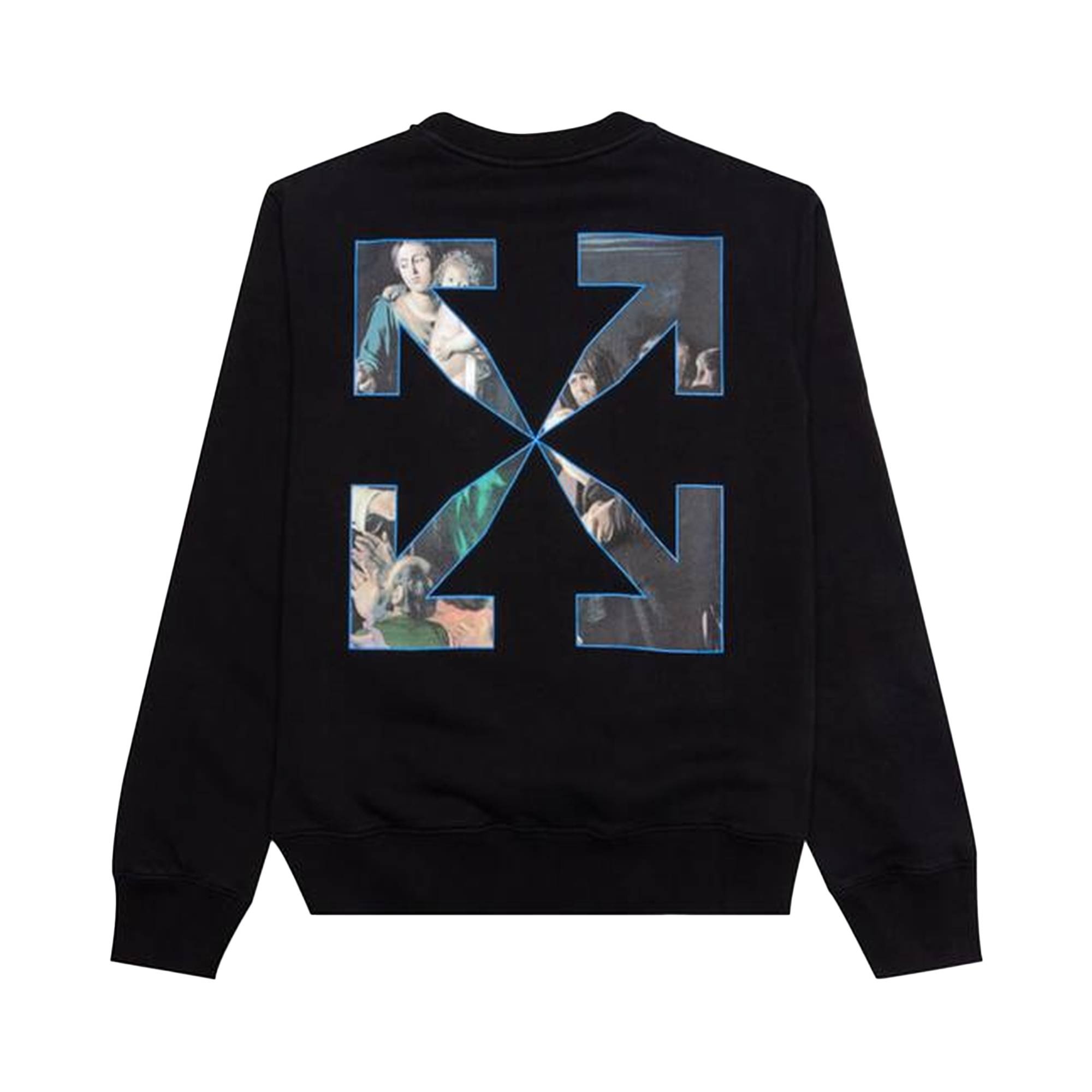 Off-White Caravaggio Painting Slim Crewneck 'Black' - 2