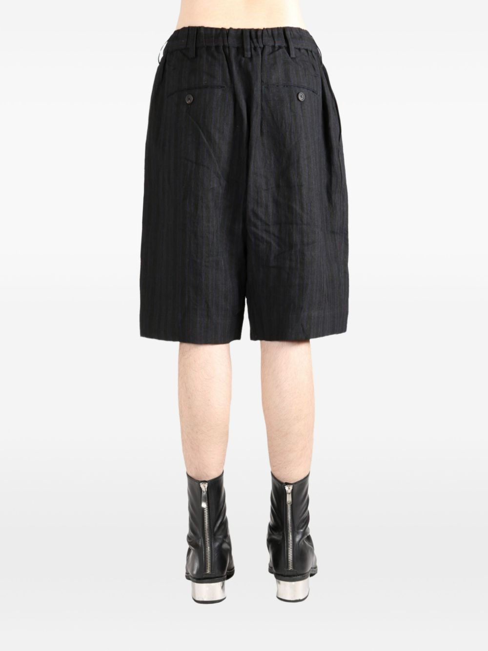 pleat-detail shorts - 4