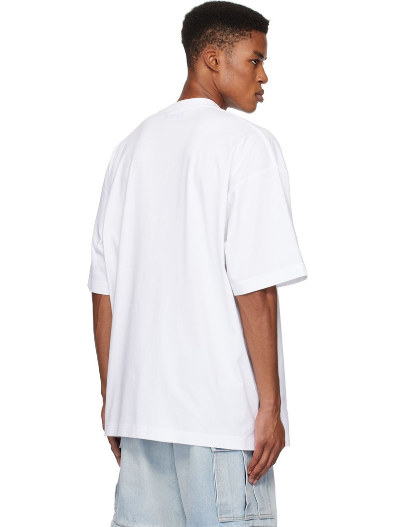 White Oval Logo Oversized T-shirt 3