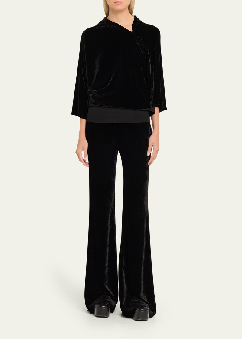 Rick Owens Bolan Velvet Bootcut Pants outlook