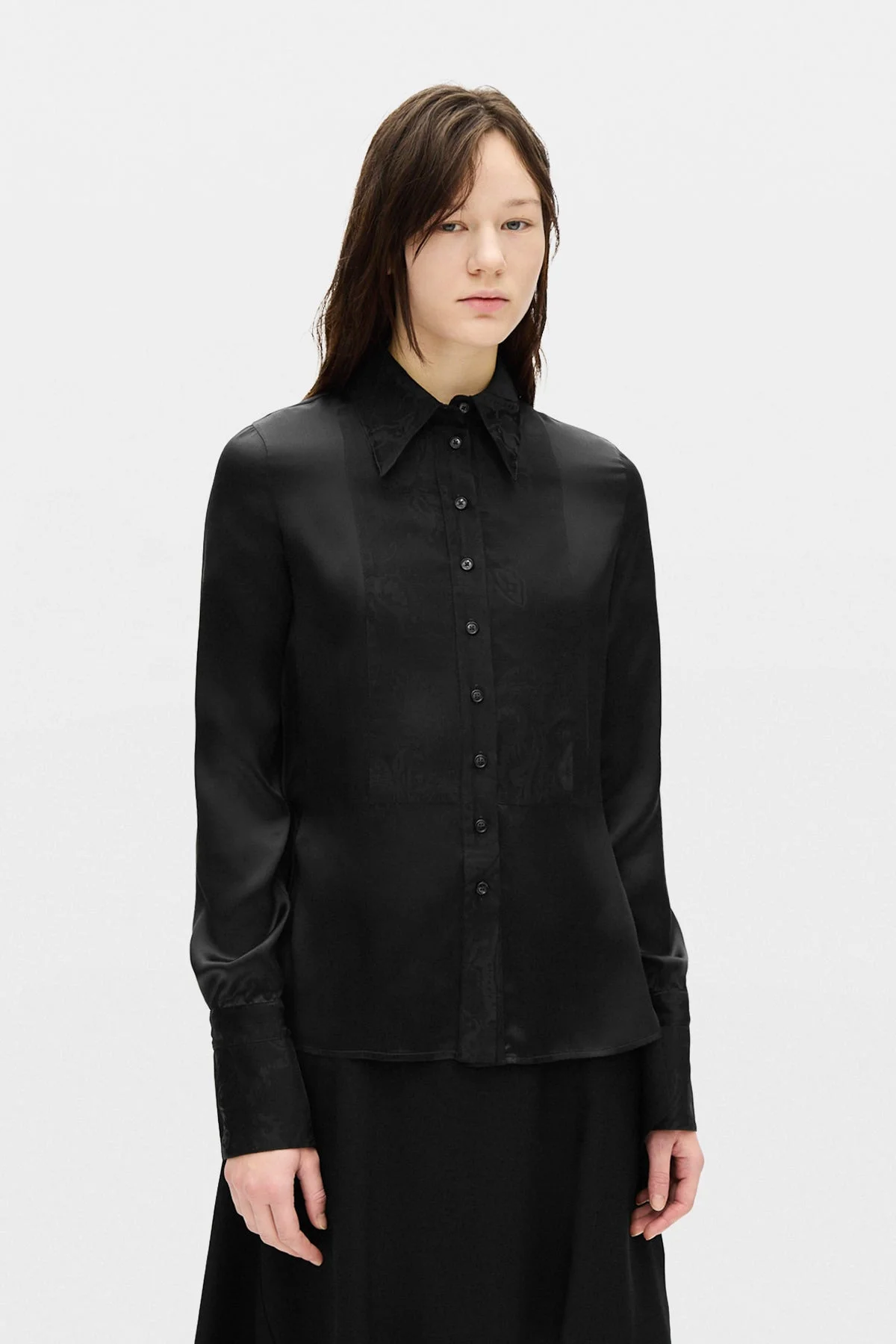 Otelli Slim Fit Tuxedo Shirt - 1
