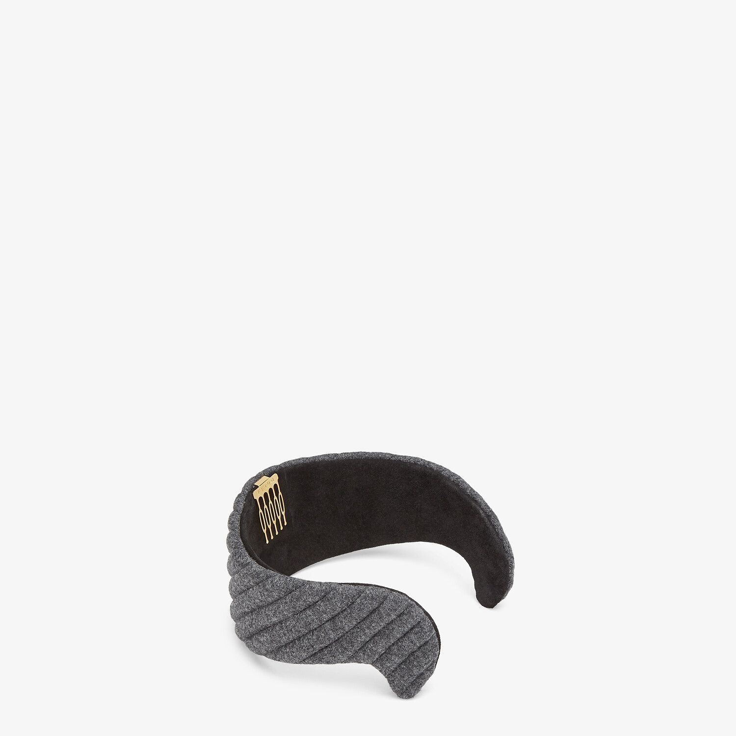 Gray wool tiara - 2