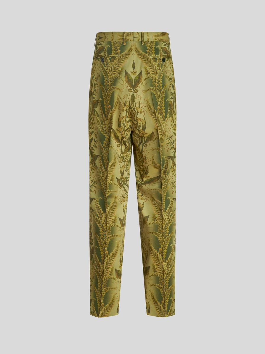 TROUSERS WITH FOLIAGE PRINT - 5