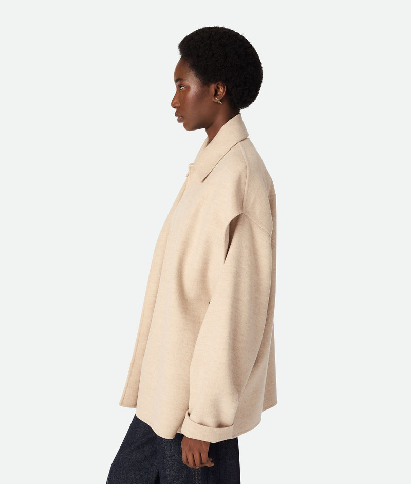 Bottega Veneta Double Wool And Cashmere Short Coat outlook