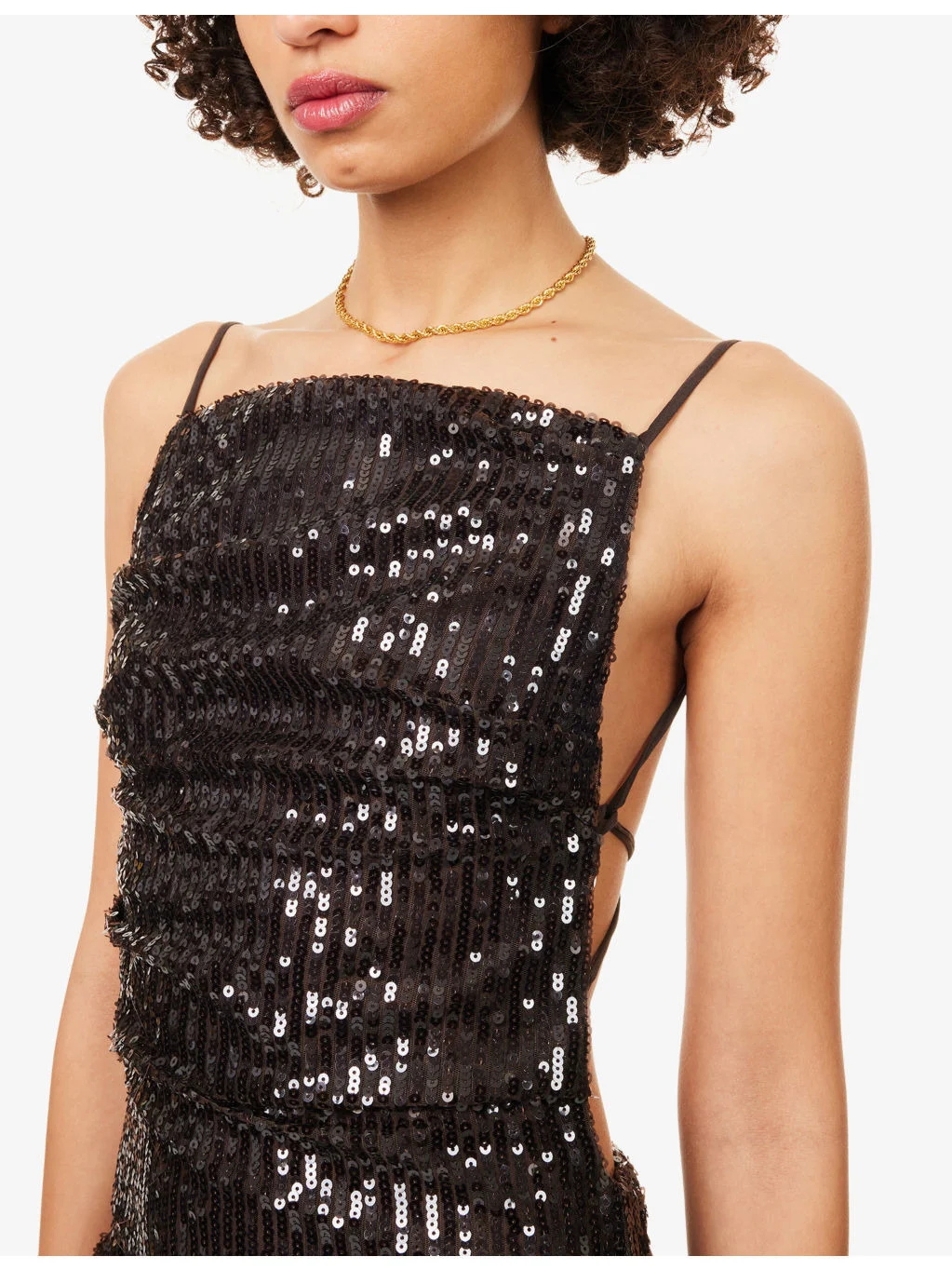 bec and bridge sequin dress Bec & Bridge Sadie Sequin Knit Slip Dress in Charcoal Size M / AU 10