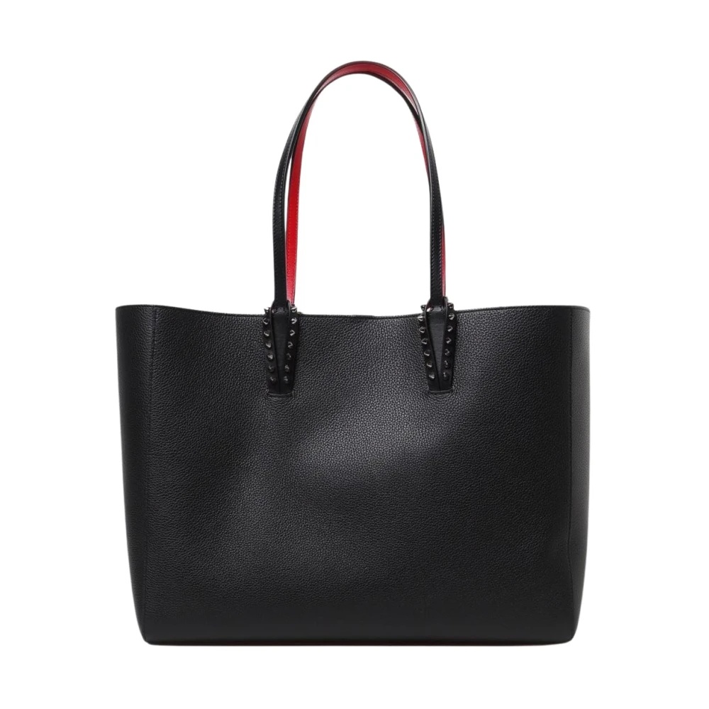 BLACK SPIKED TOTE BAG - 1