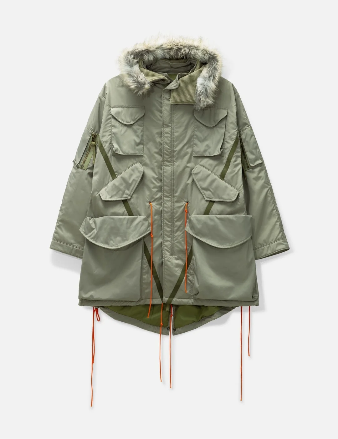 ARMY NYLON FISHTAIL JACKET - 1